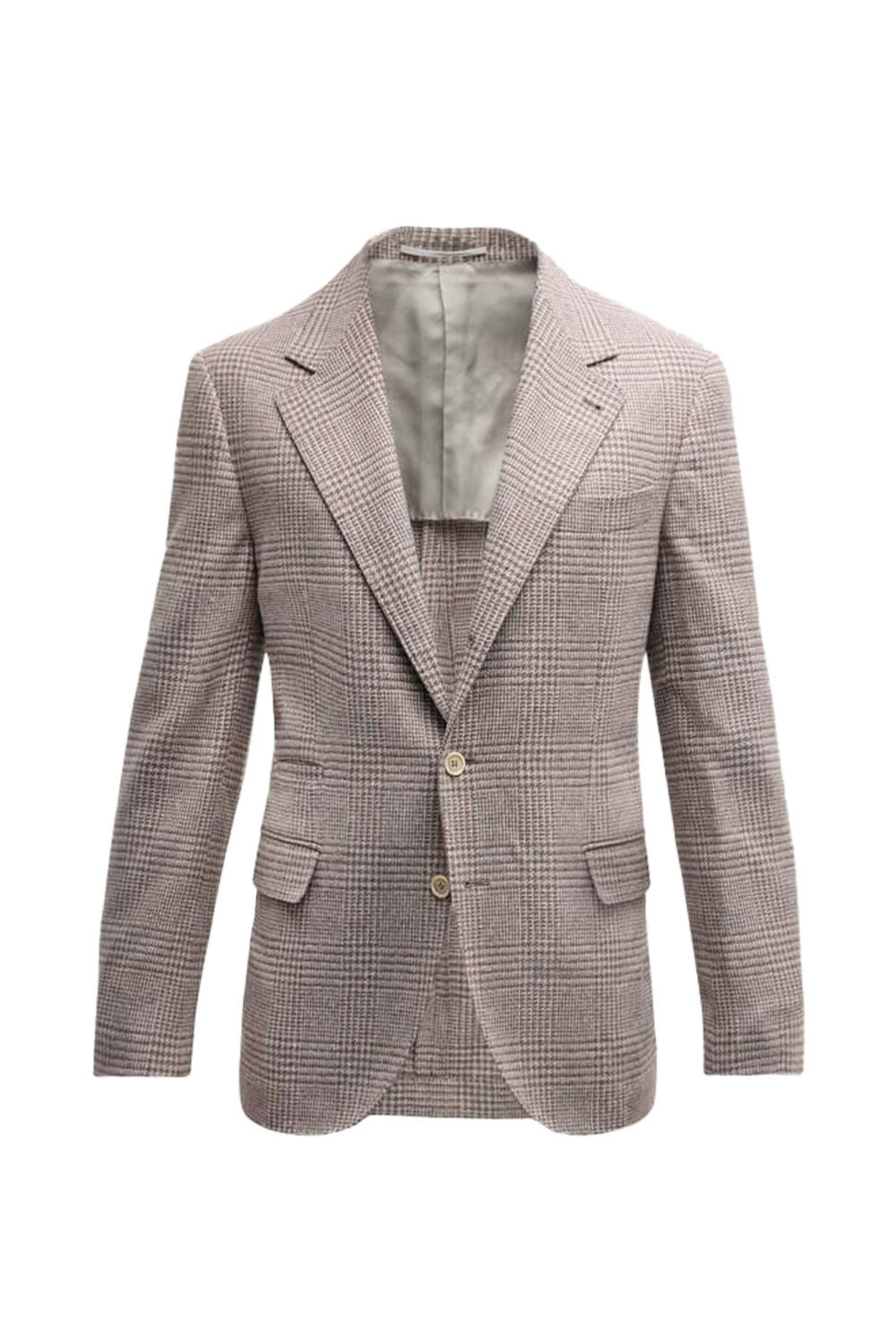 Brunello Cucinelli - Orange & Gray Prince Of Wales Sportcoat