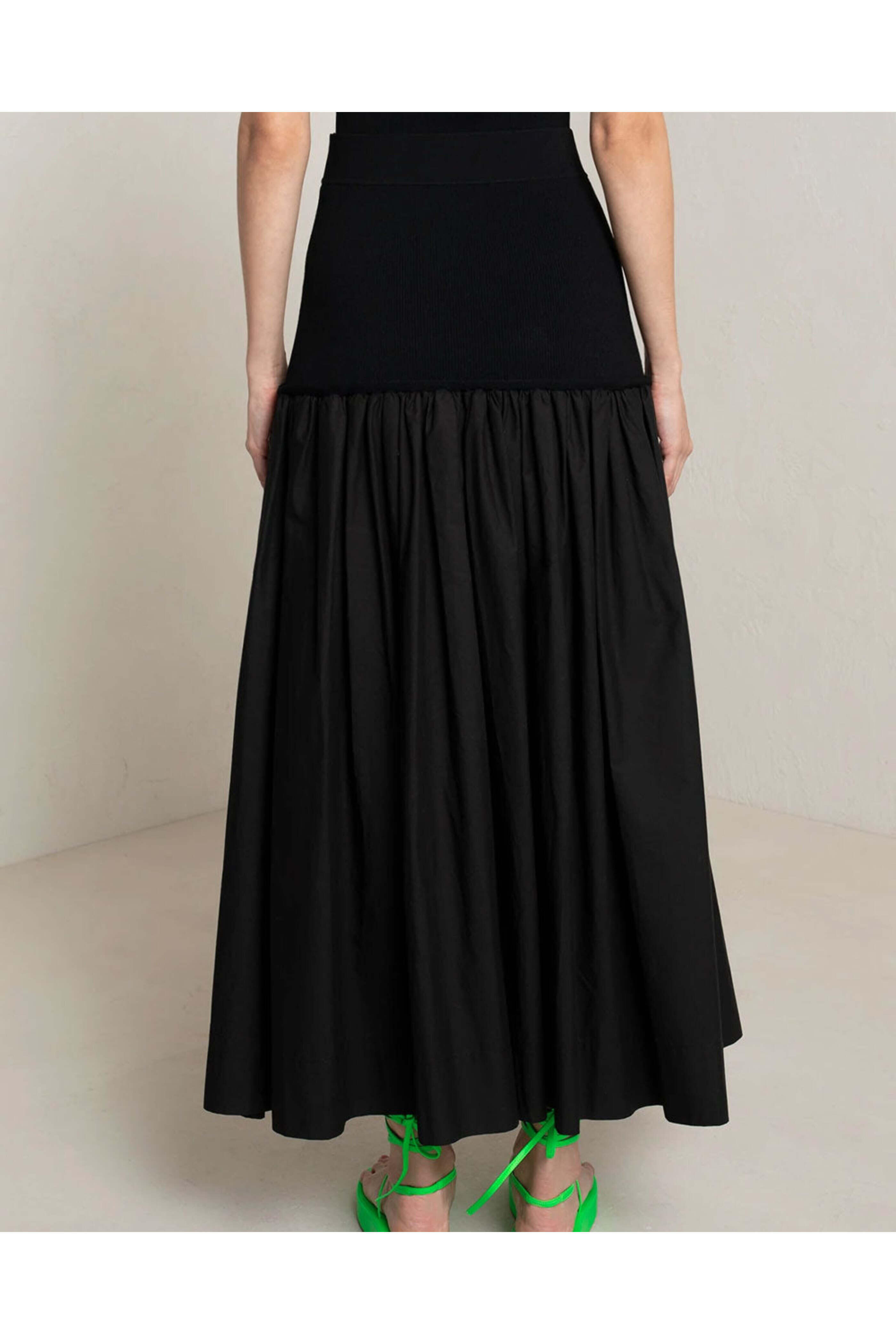 スカート ANTONELLI IGLESIAS_N9795_001 Skirts Midi skirt A.L.C. - Black Marlowe Midi Skirt | Mitchell Stores