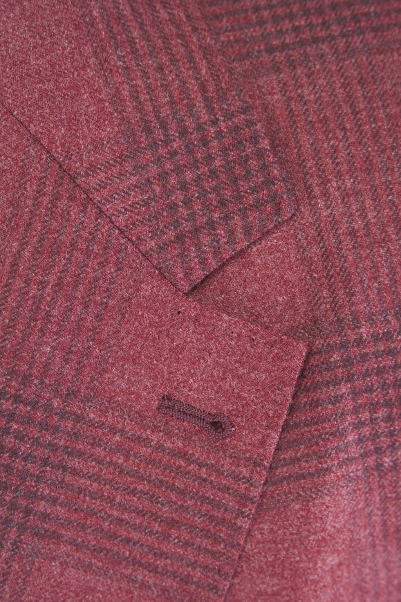 Brunello Cucinelli Lava Wool & Cashmere Prince of Wales Sportcoat - view 5