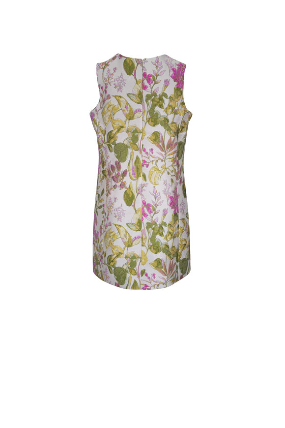 Libertine Dianthus Green & Pink Print Shift Dress - view 3