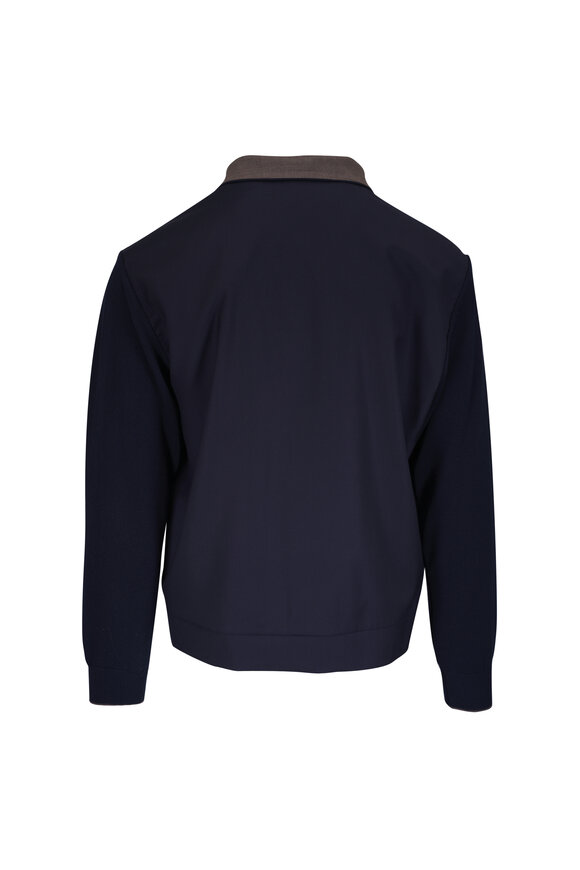 【Loro Piana】フード付きボンバーホーシースウェットシャツ Loro Piana フード付きボンバーホーシースウェットシャツ (Loro