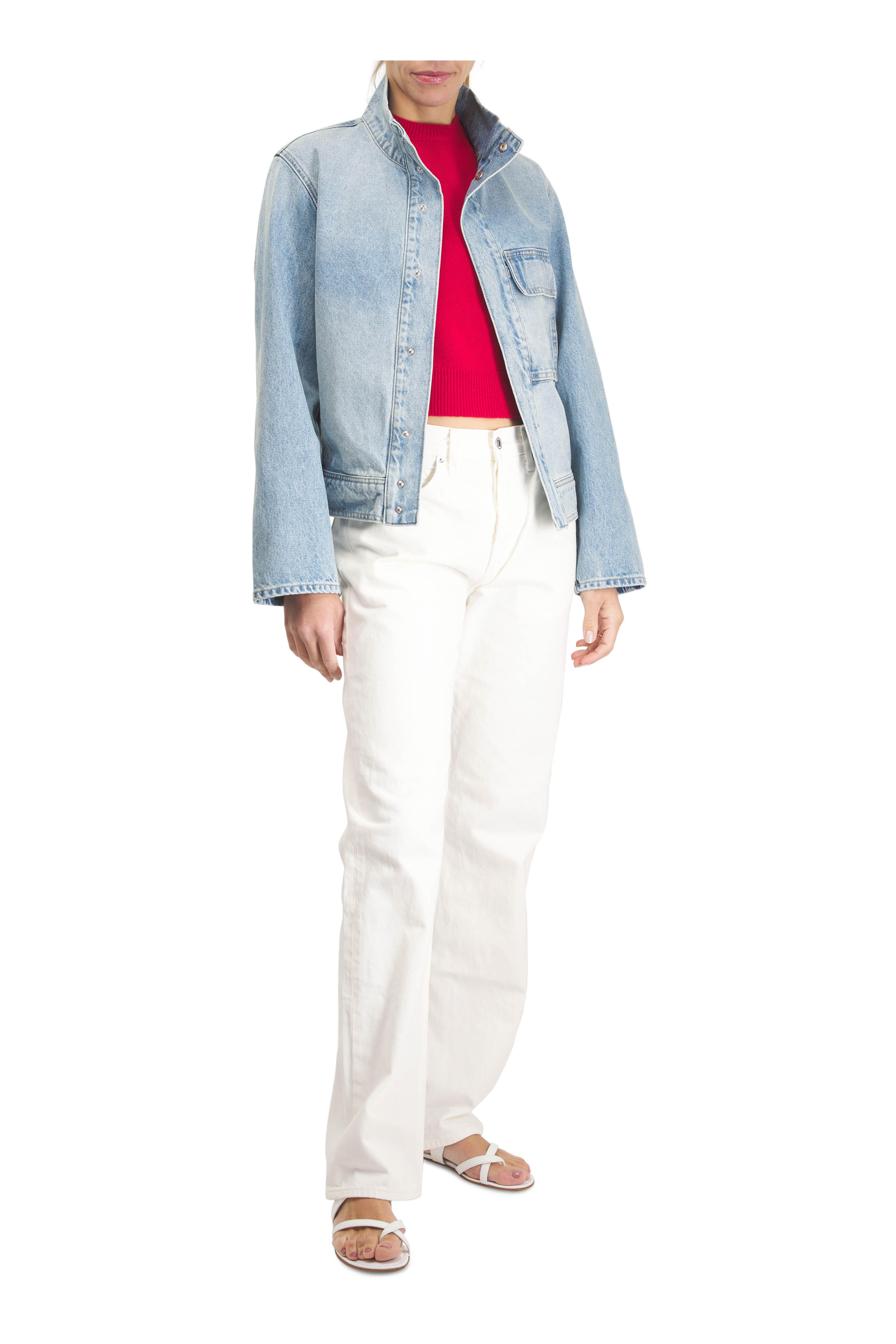 Nili Lotan - Cream Briana Straight Leg Jean