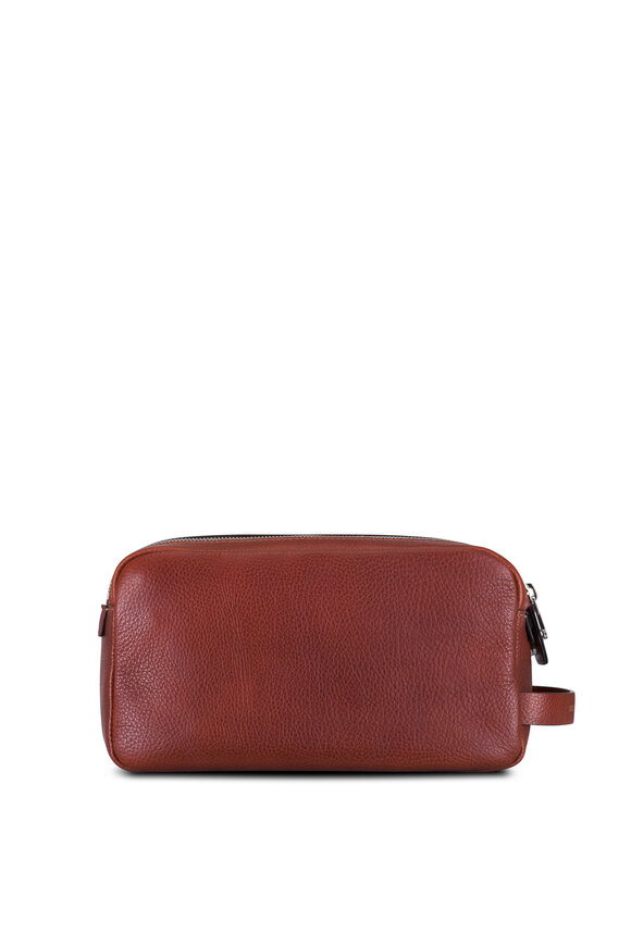 Brunello Cucinelli - Copper Leather Dopp Kit