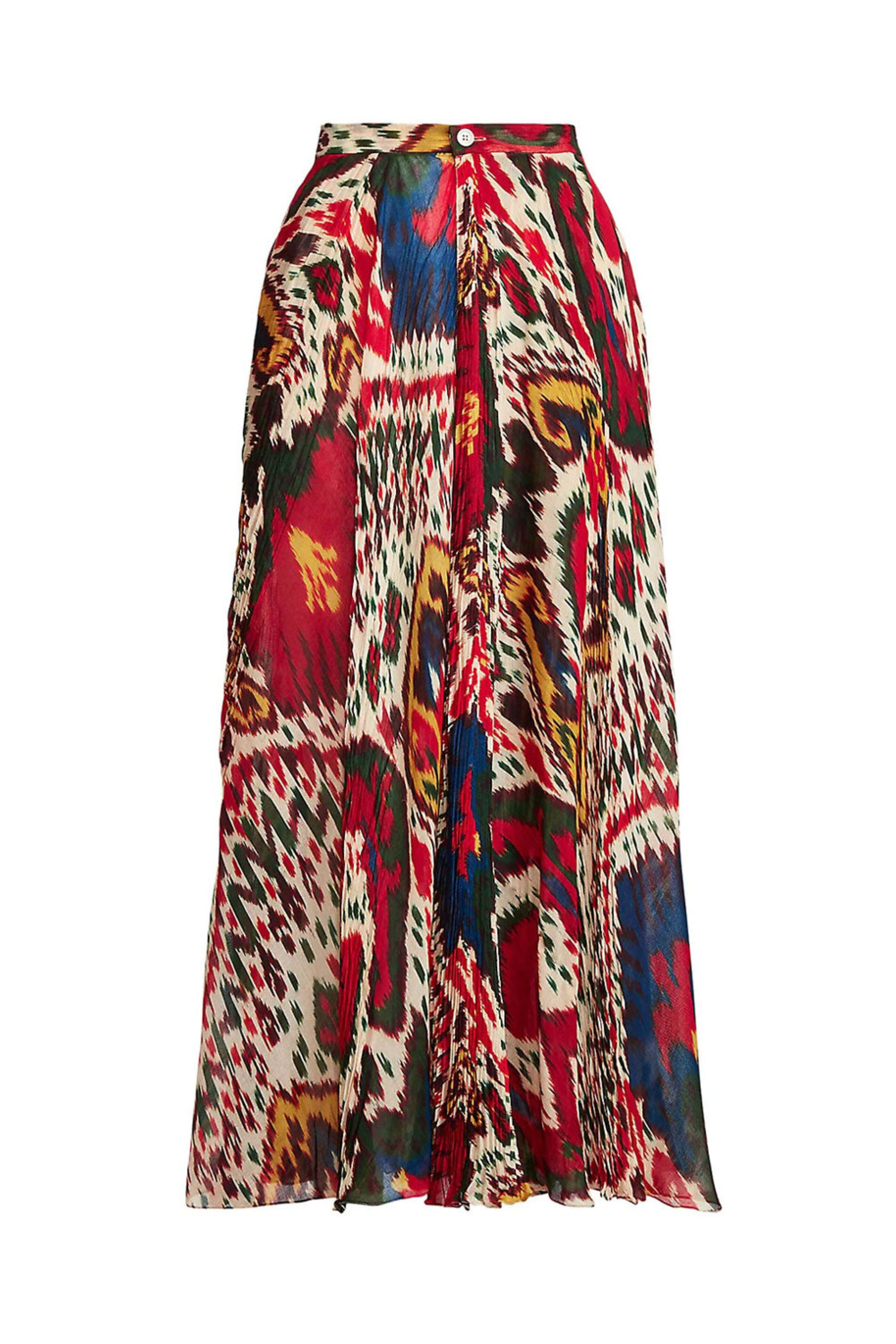 Ralph Lauren - Red Enchanting Ikat Novella Skirt