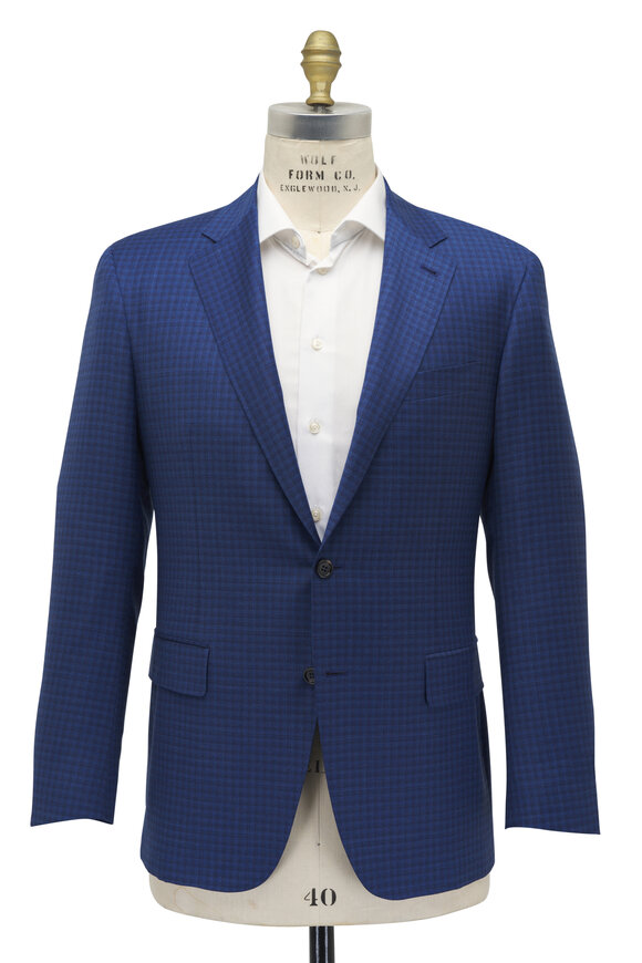 Canali - Kei Navy Check Sportcoat