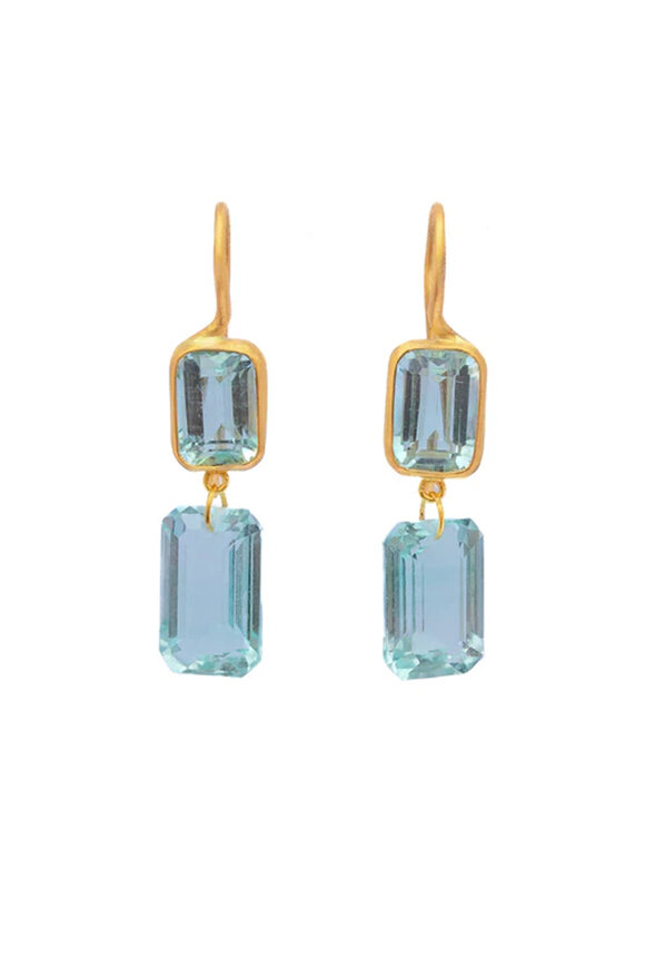 Marie-Hélène De Taillac Green Beryl Incandescence Earrings