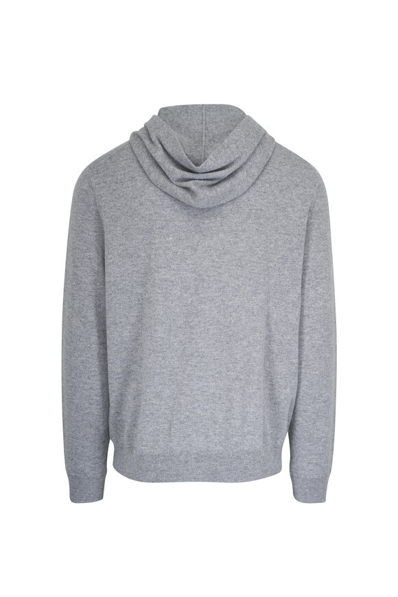 RLX Ralph Lauren Gray Cashmere Hoodie - view 2