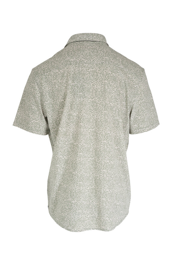 Faherty Brand - Olive Frond Reserve Pima Short Sleeve Shirt