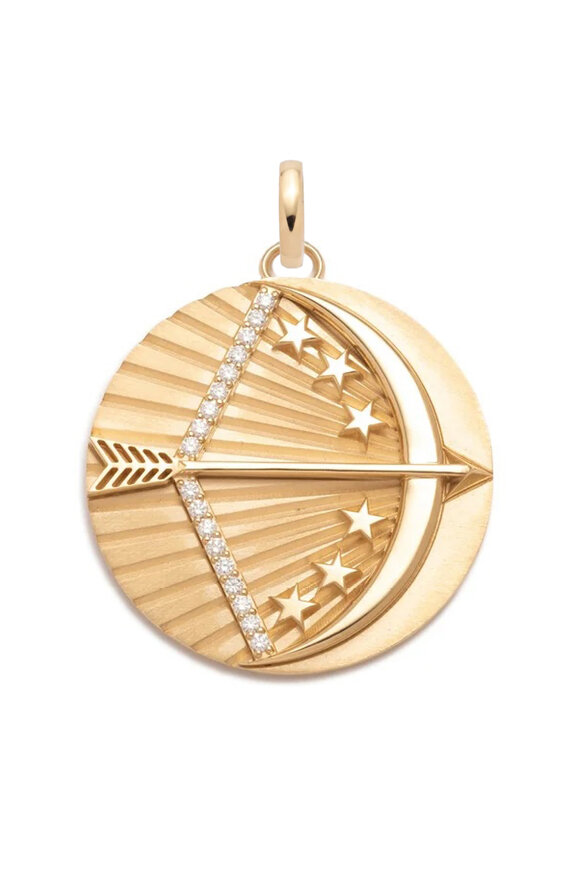 Foundrae 18k Yellow Gold Dream Oversized Medallion - view 2
