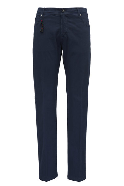 パンツ PT TORINO Dark blue stretch wool Isabel pant Women's Tailored trousers | - New Collection PT Torino