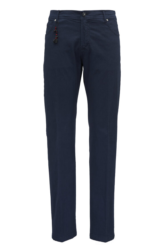 Marco Pescarolo Dark Navy Five Pocket Pant