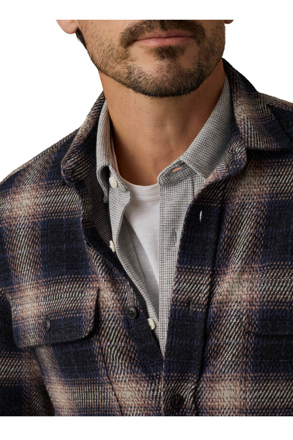 Faherty Brand Legend Storm Ombre Plaid Sweater Shirt - view 4