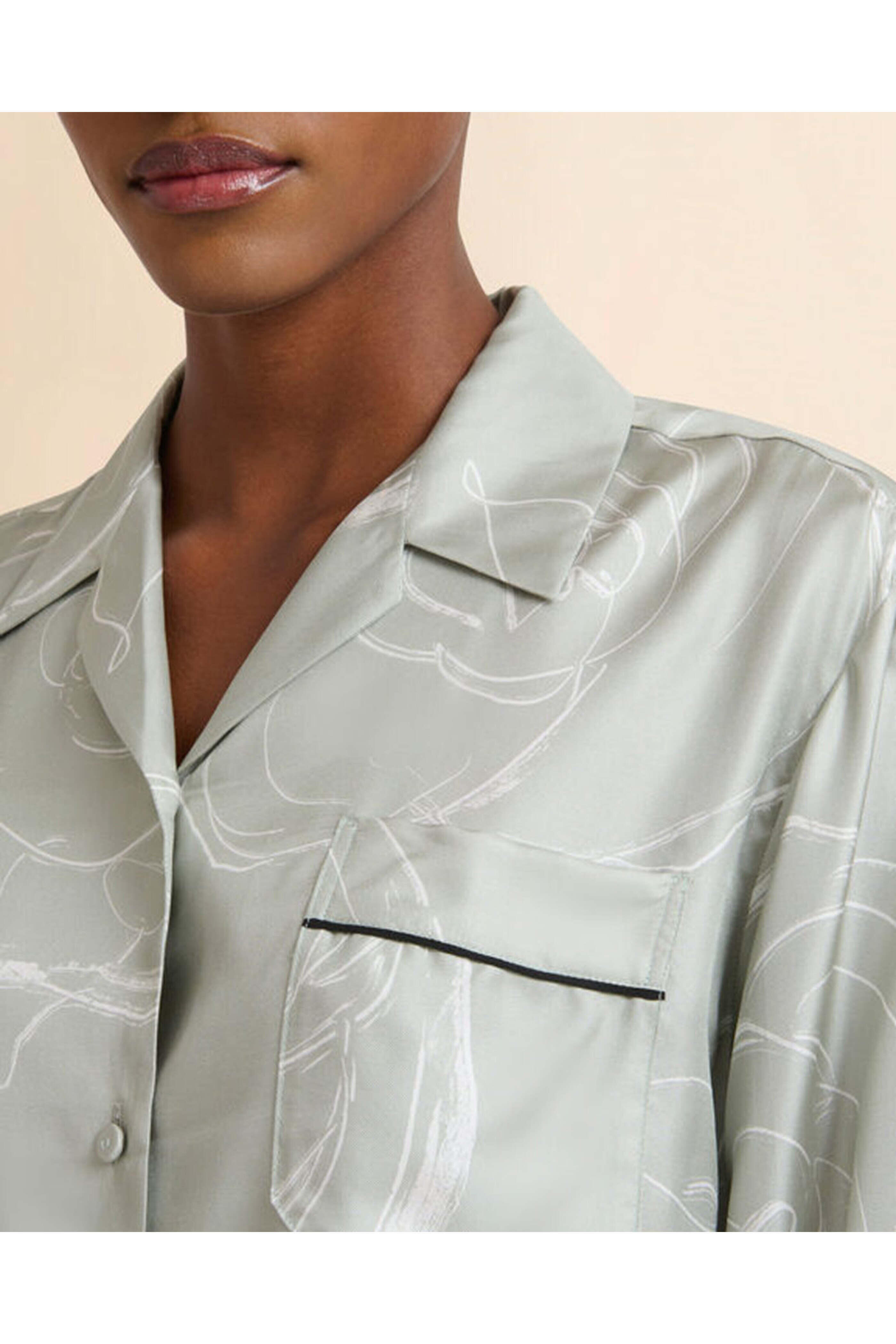 Marni - Pale Jade Aurora Print Button Up Shirt