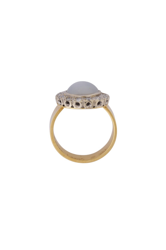 Renee Lewis 18k Gold Diamond & Sapphire Ring - view 2