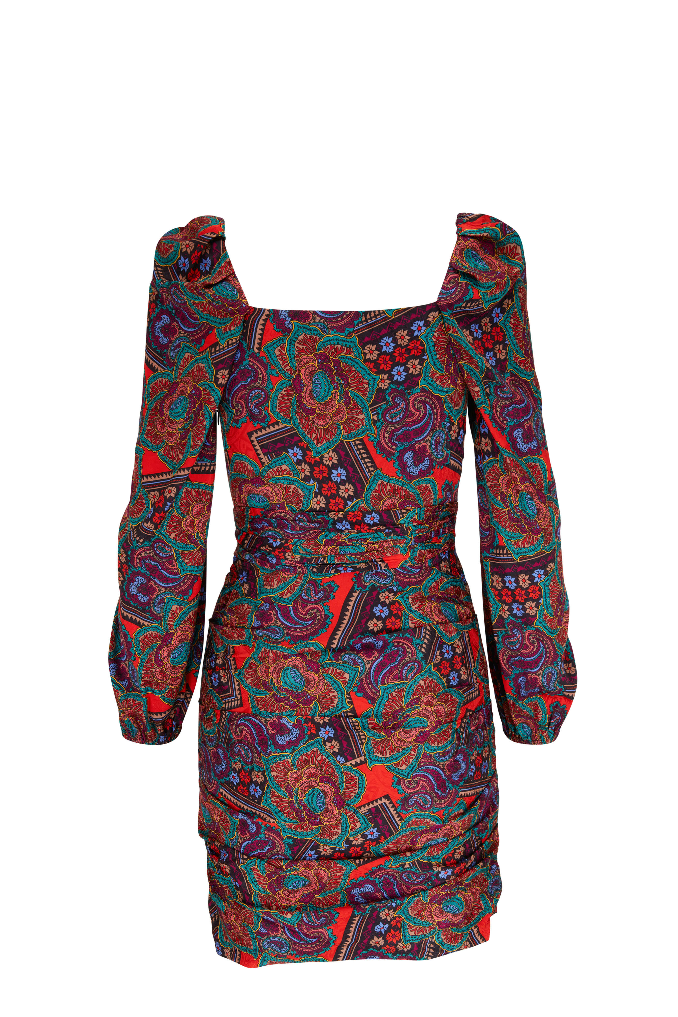 Veronica Beard - Bellino Flame Red Multi Print Dress