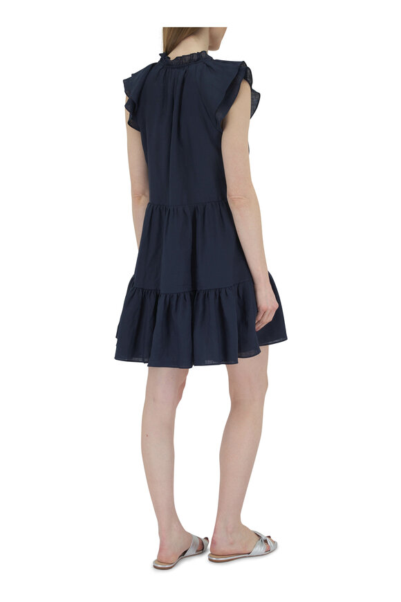 Veronica Beard - Zee Marine Linen Mini Dress