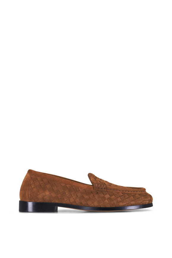 Bottega Veneta Silenzio Caramel Soft Suede Loafer - view 3