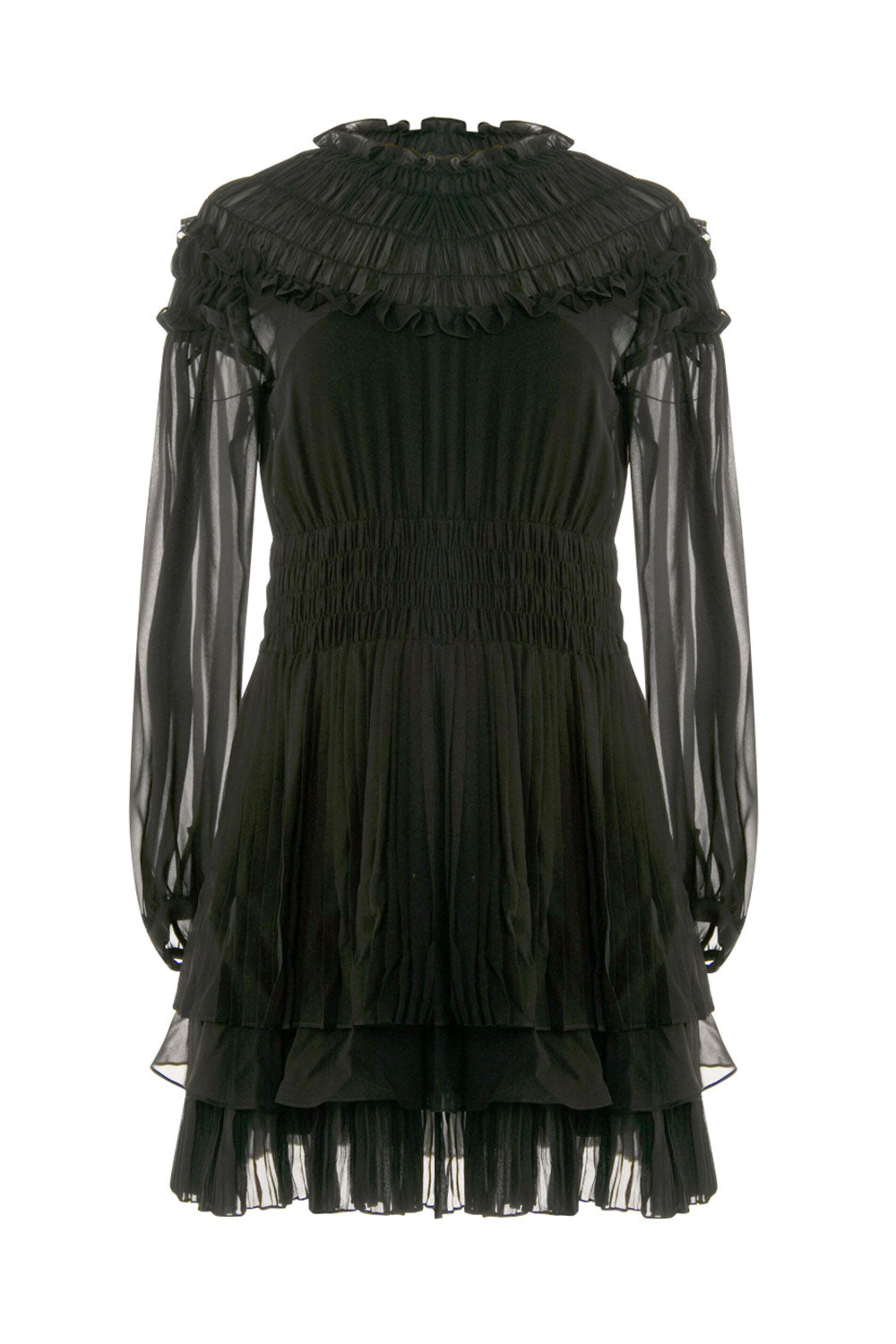 Ports 1961 - Black Long Sleeve Mini Dress