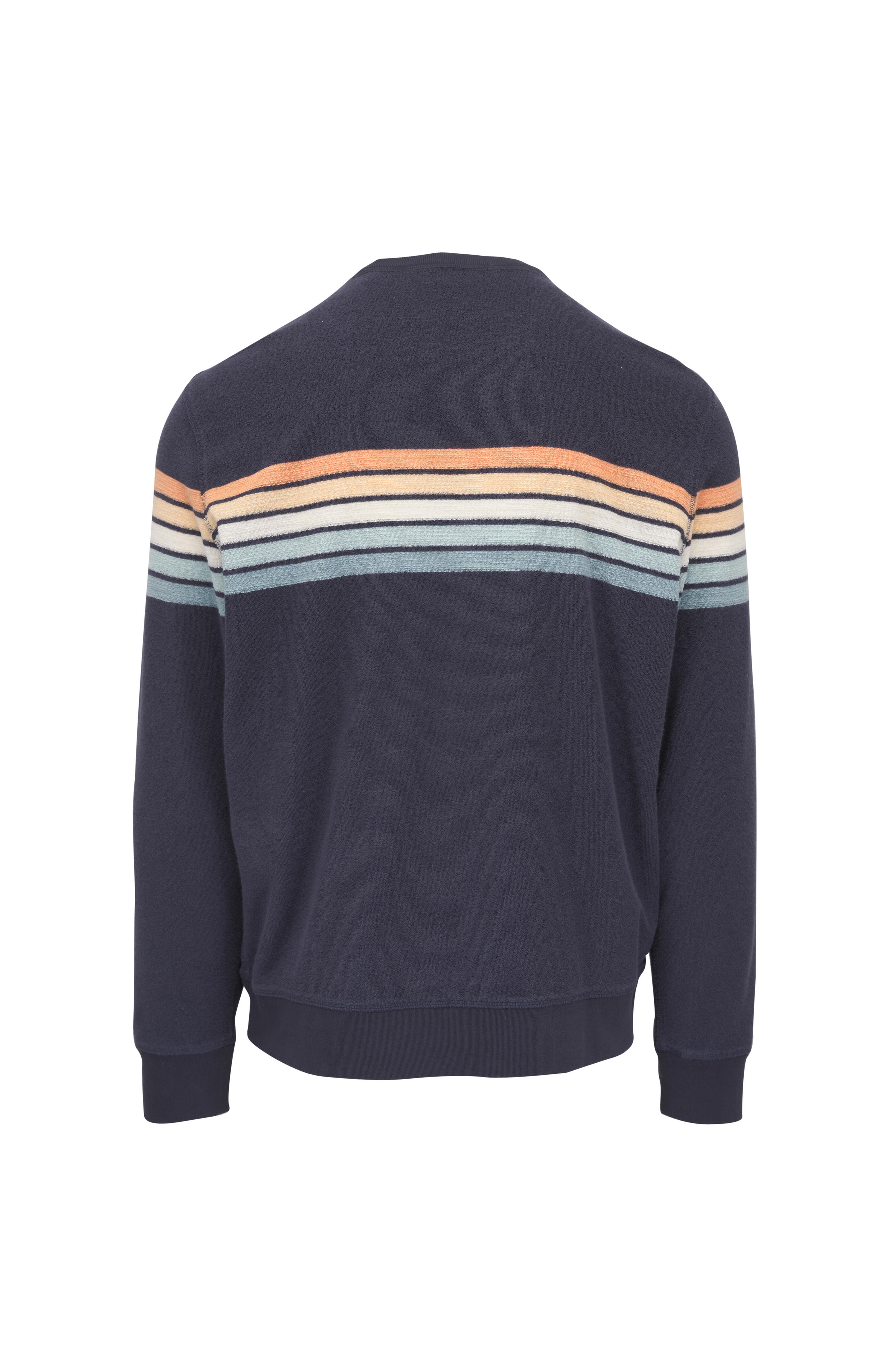 Faherty Brand - Cabana Seacoast Sunrise Stripe Crewneck Sweater