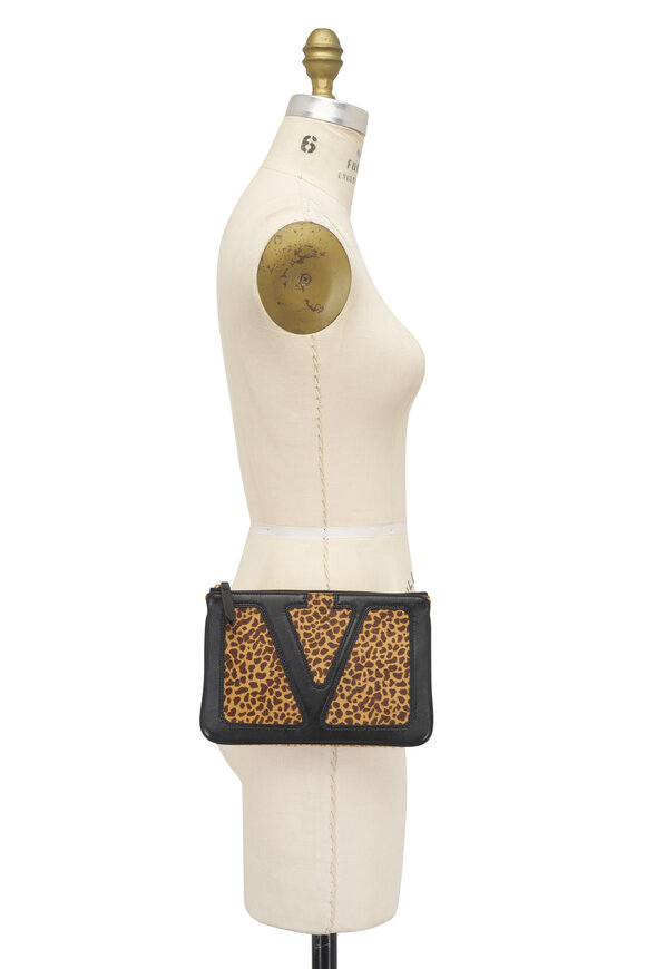 Valentino Garavani Viva Superstar Animal Print Pouch - view 6