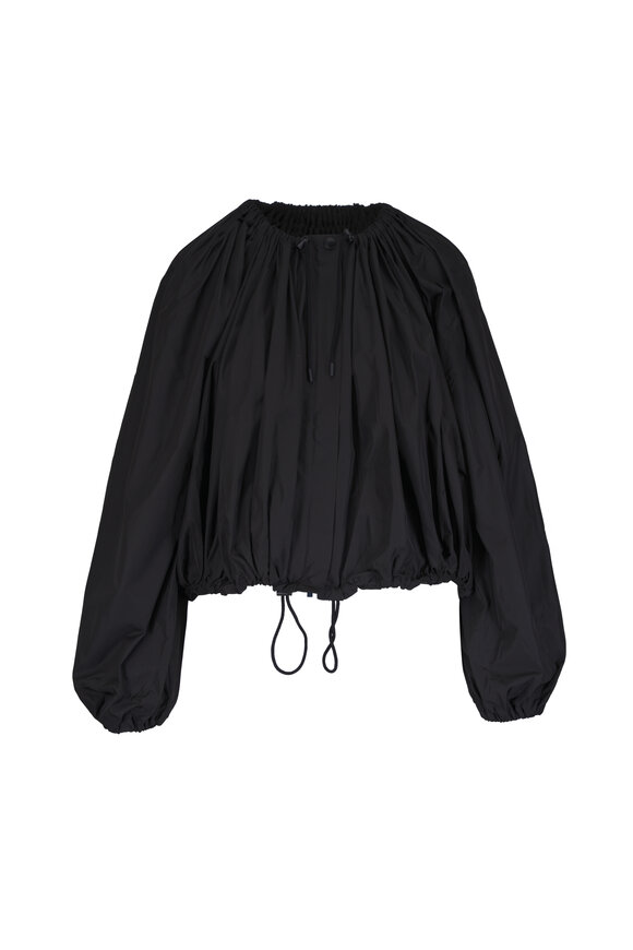 Totême Black Gathered Parachute Short Coat - view 1