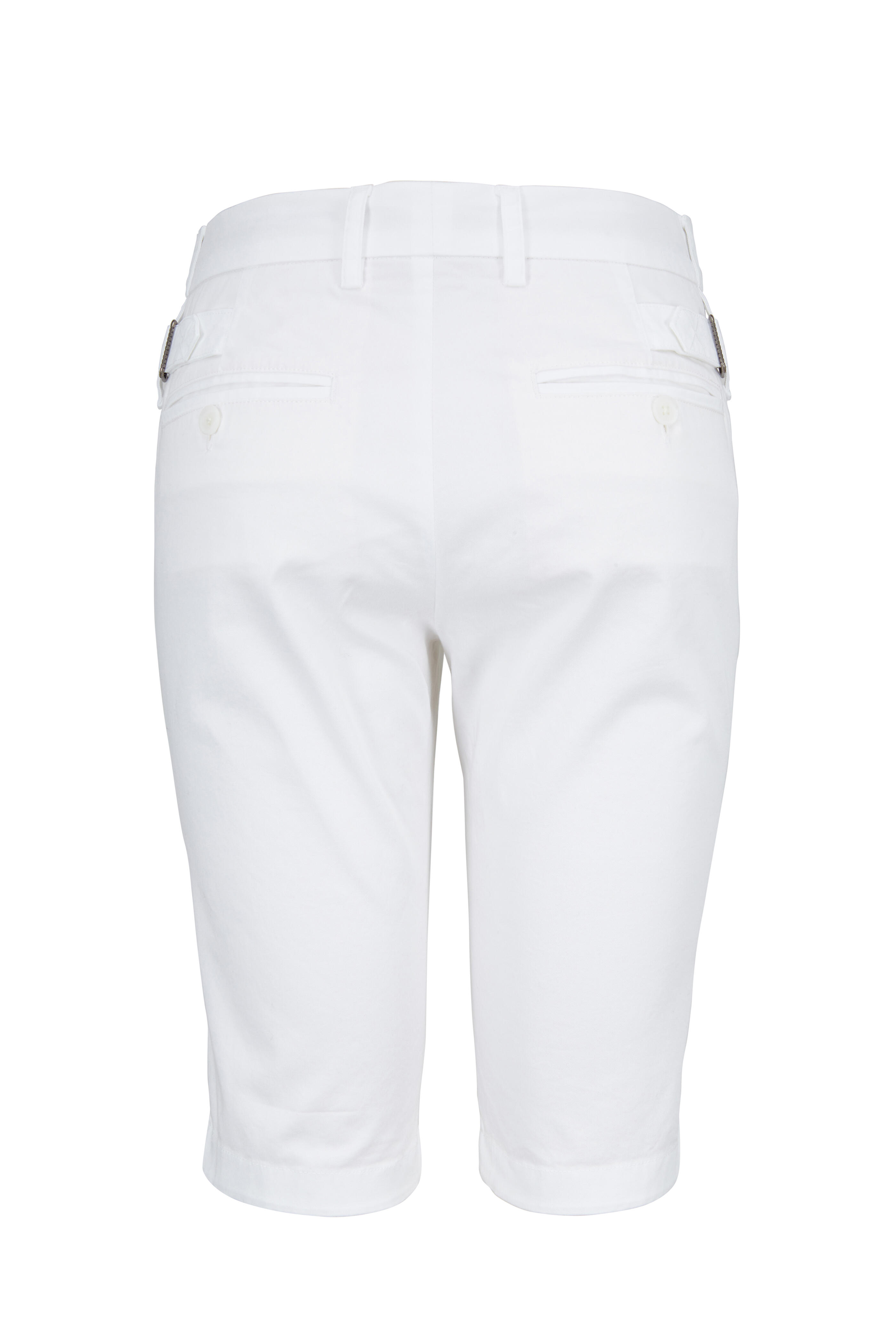 Vince - White Cotton Bermuda Shorts