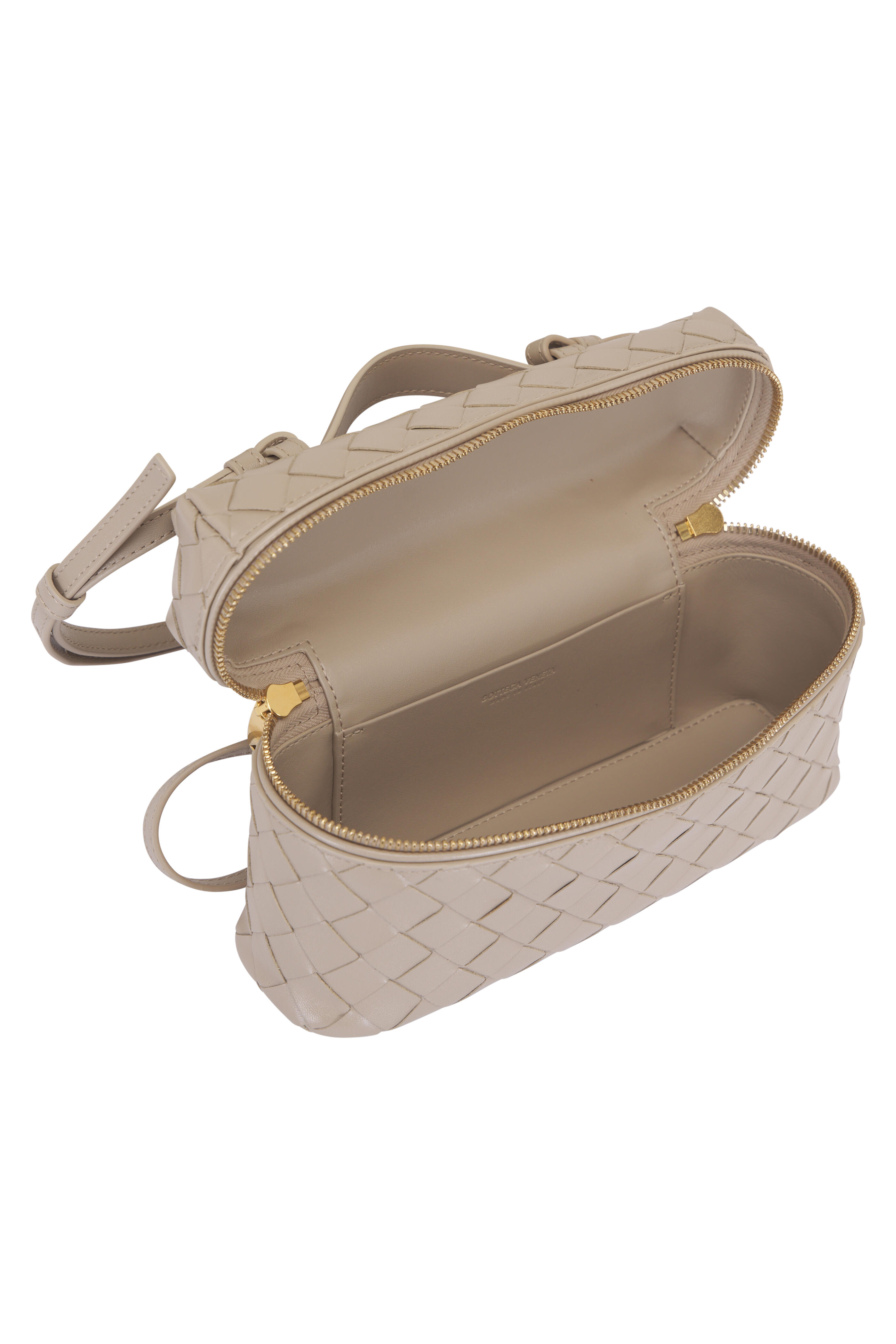 ハンドバッグ BOTTEGA VENETA Woman Handbag Ecru 819004 V5AG1 9631 Bottega Veneta - Bang Bang Ecru Woven Leather Vanity Bag
