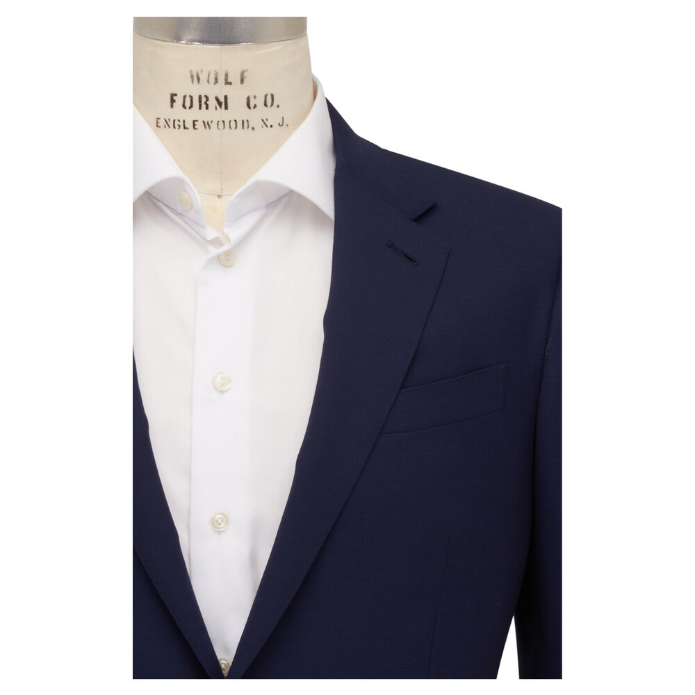 VIP【関税送料無料】希少 Zegna Air Force Blue Wool Dress Navy Blue Centoventimila Wool Suit SS25 23086718 | Zegna US