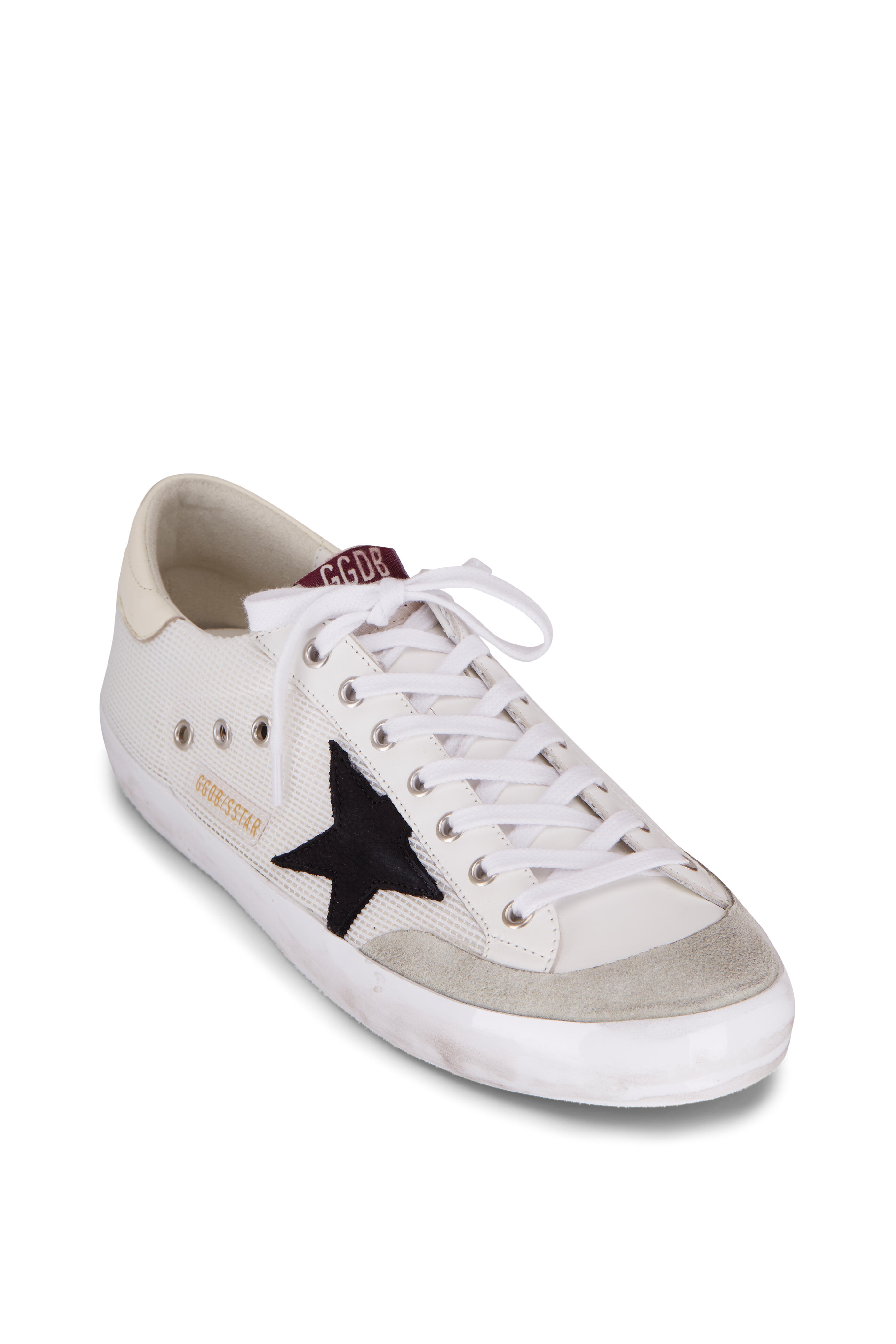 Golden Goose - Superstar White & Black Classic Net Sneaker
