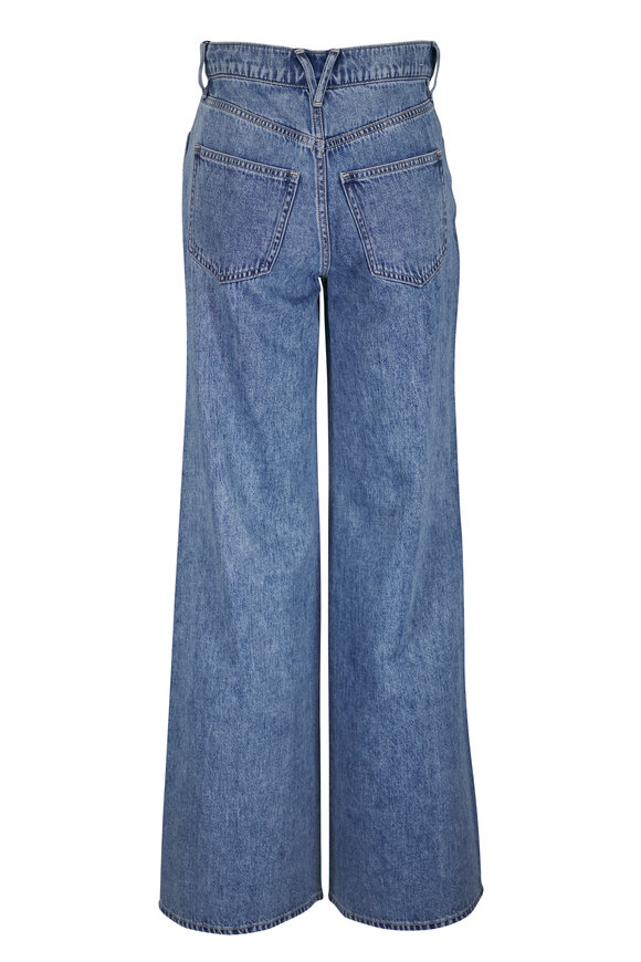 Veronica Beard - Kasey Silver Dust Embellished Wide Leg Jean