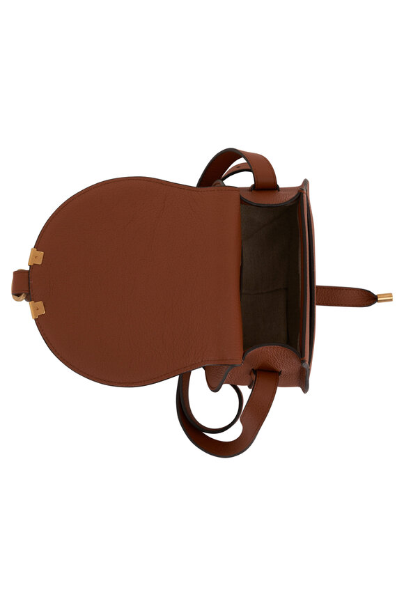 Chloé - Marcie Tan Leather Small Saddle Bag 