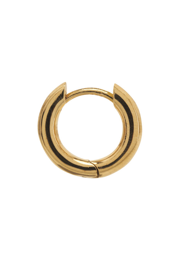 Foundrae - Petite Chubby Yellow Gold Single Hoop