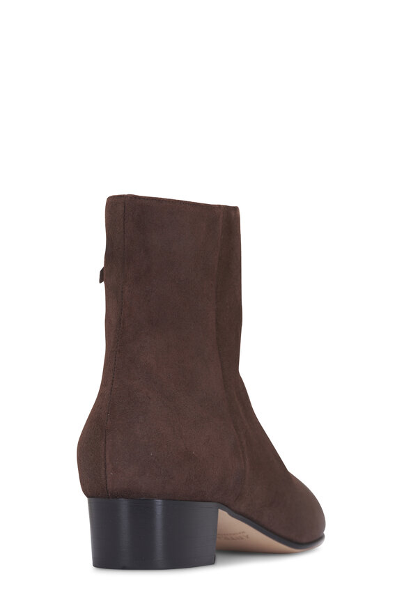 Arteana Brera Coffee Suede Leather Bootie; 30mm - view 3