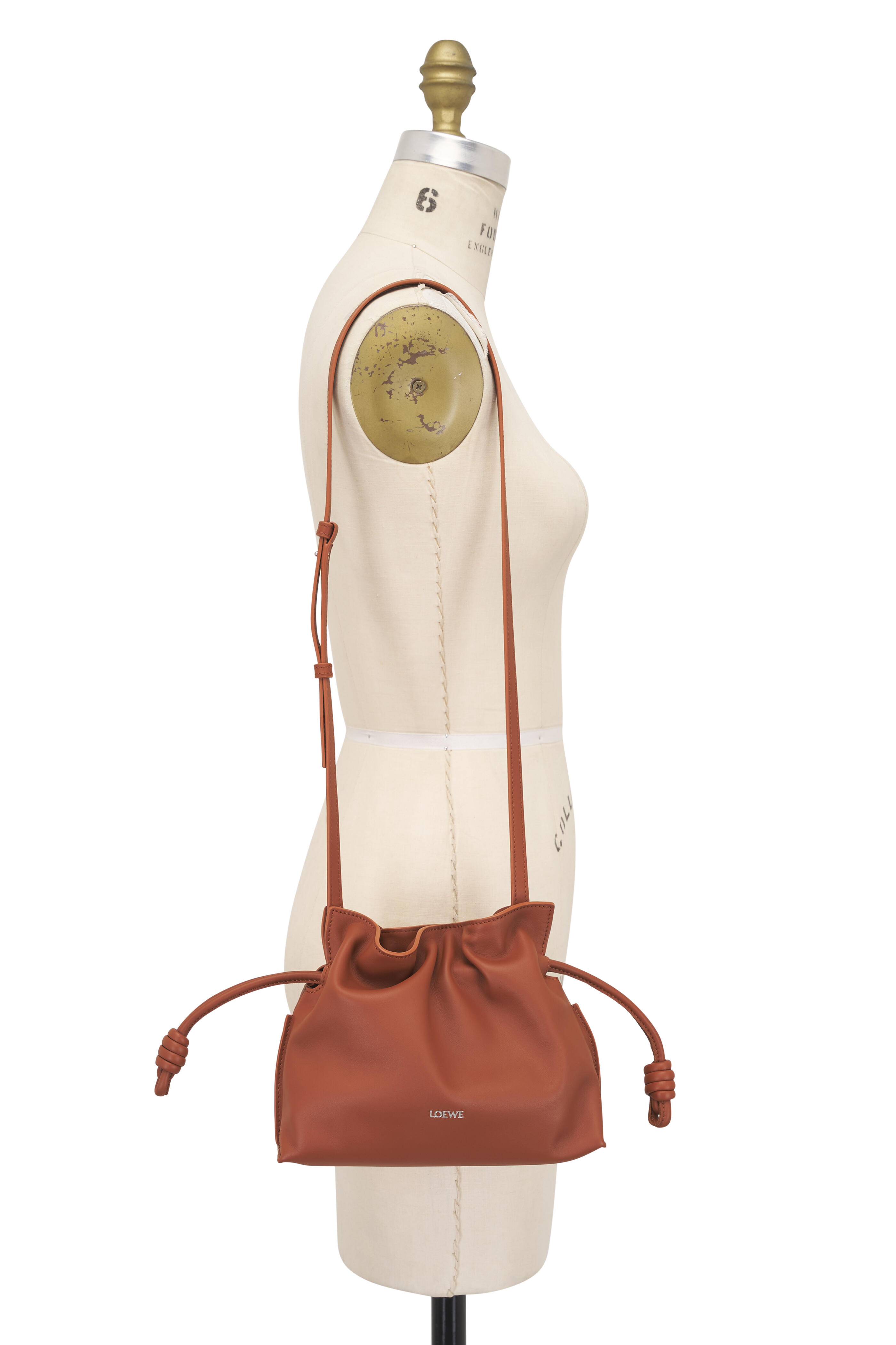 Loewe - Mini Flamenco Leather Knot Clutch