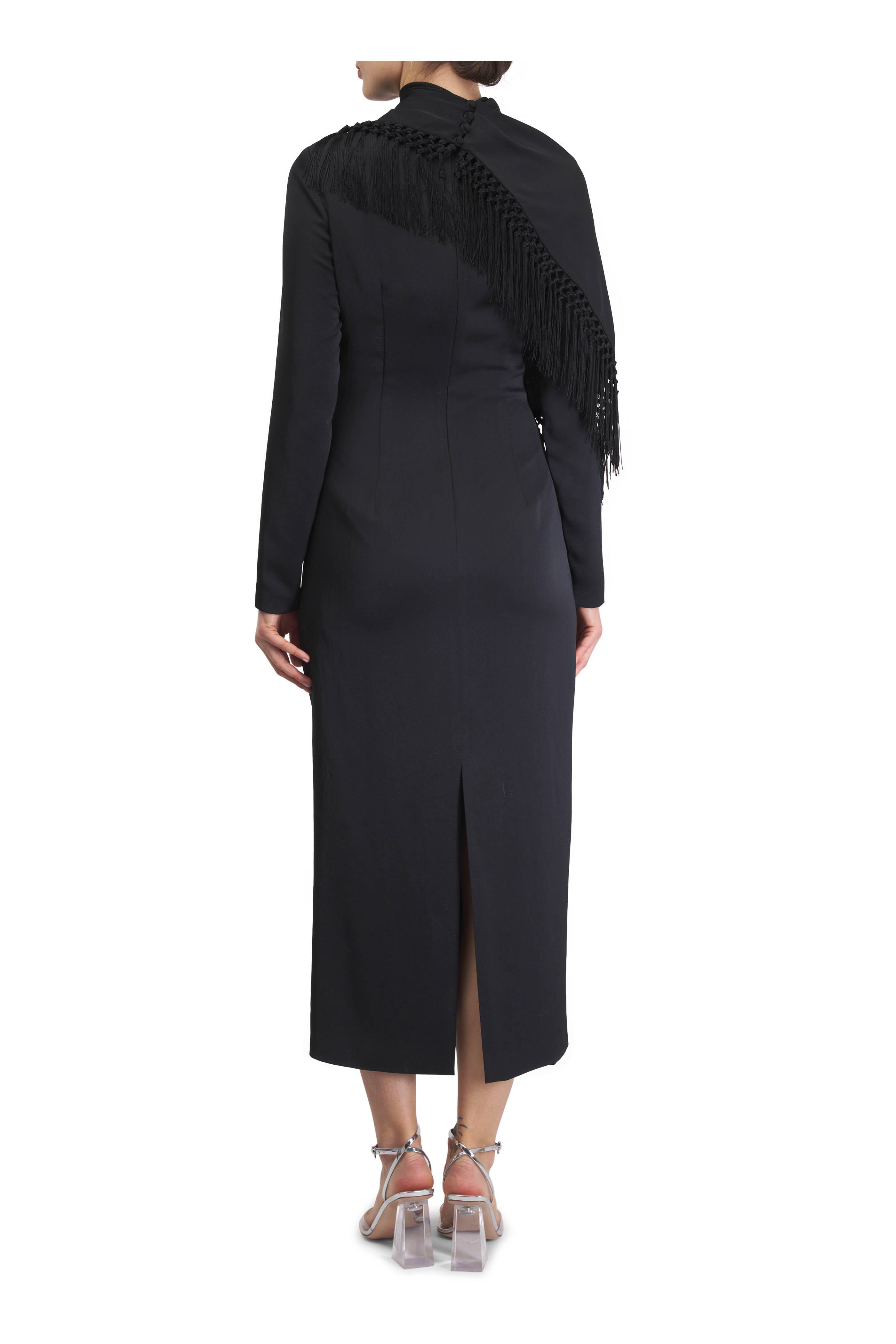 Lela Rose - Black Long Sleeve Dress