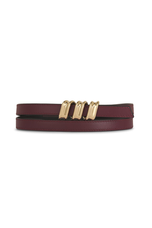 Loewe Black, Red & Gold Coil Skinny Belt, 15mm - view 3