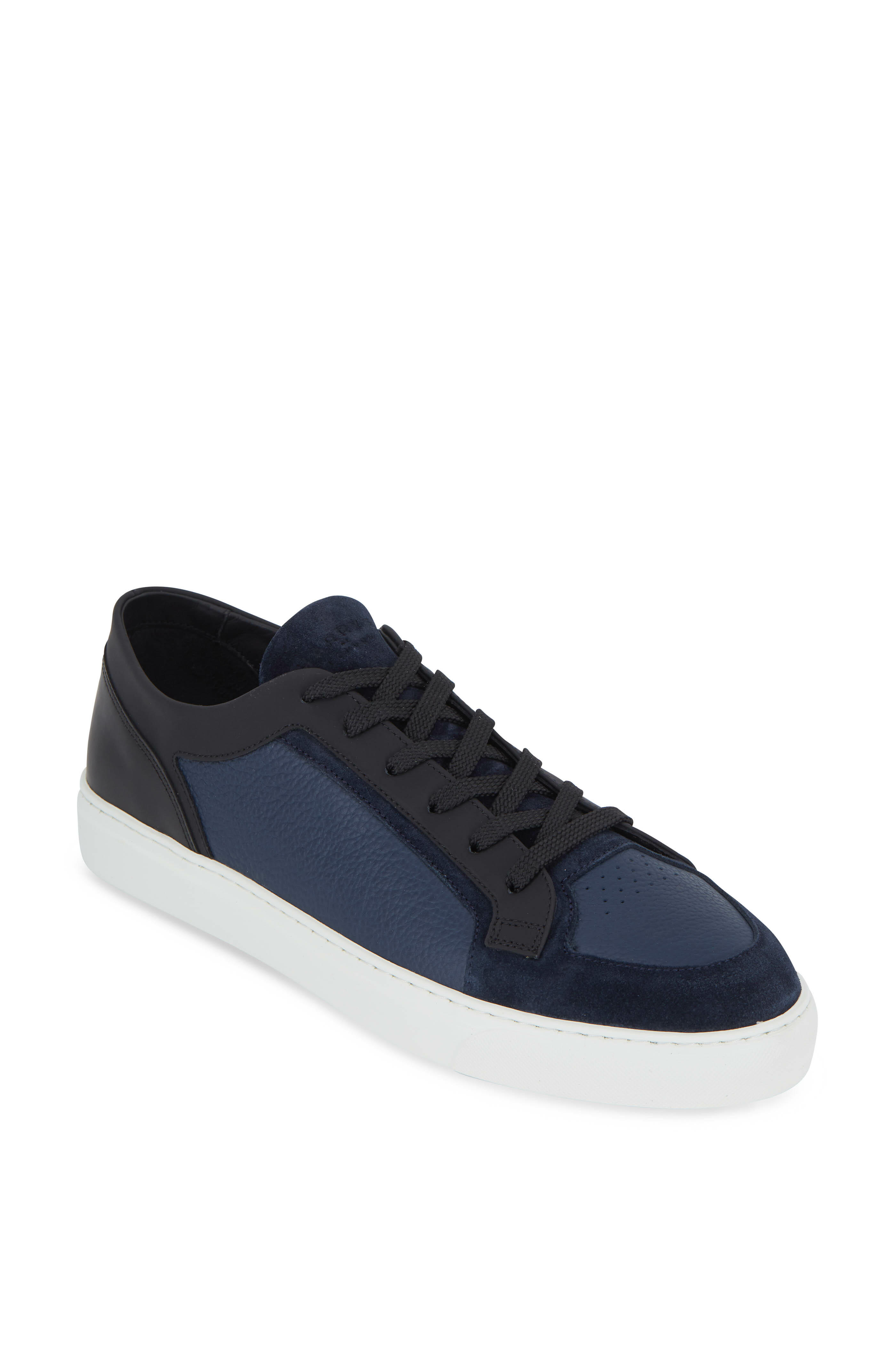 ハリーズ オブロンドン Harrys of London - Vim Navy & Black Milled Leather & Suede
