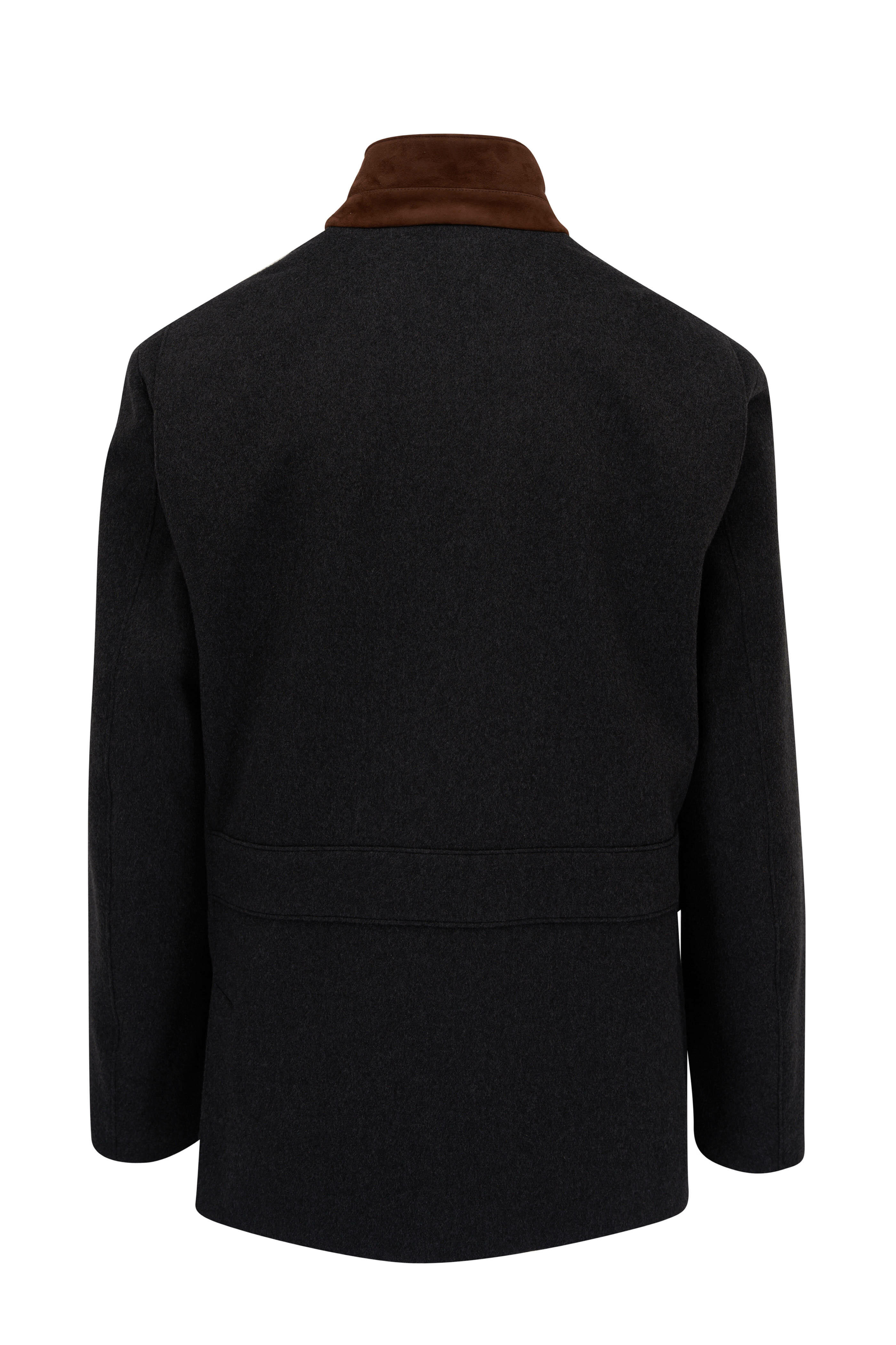 Loro Piana - Charcoal Gray Cashmere Green Storm System Jacket