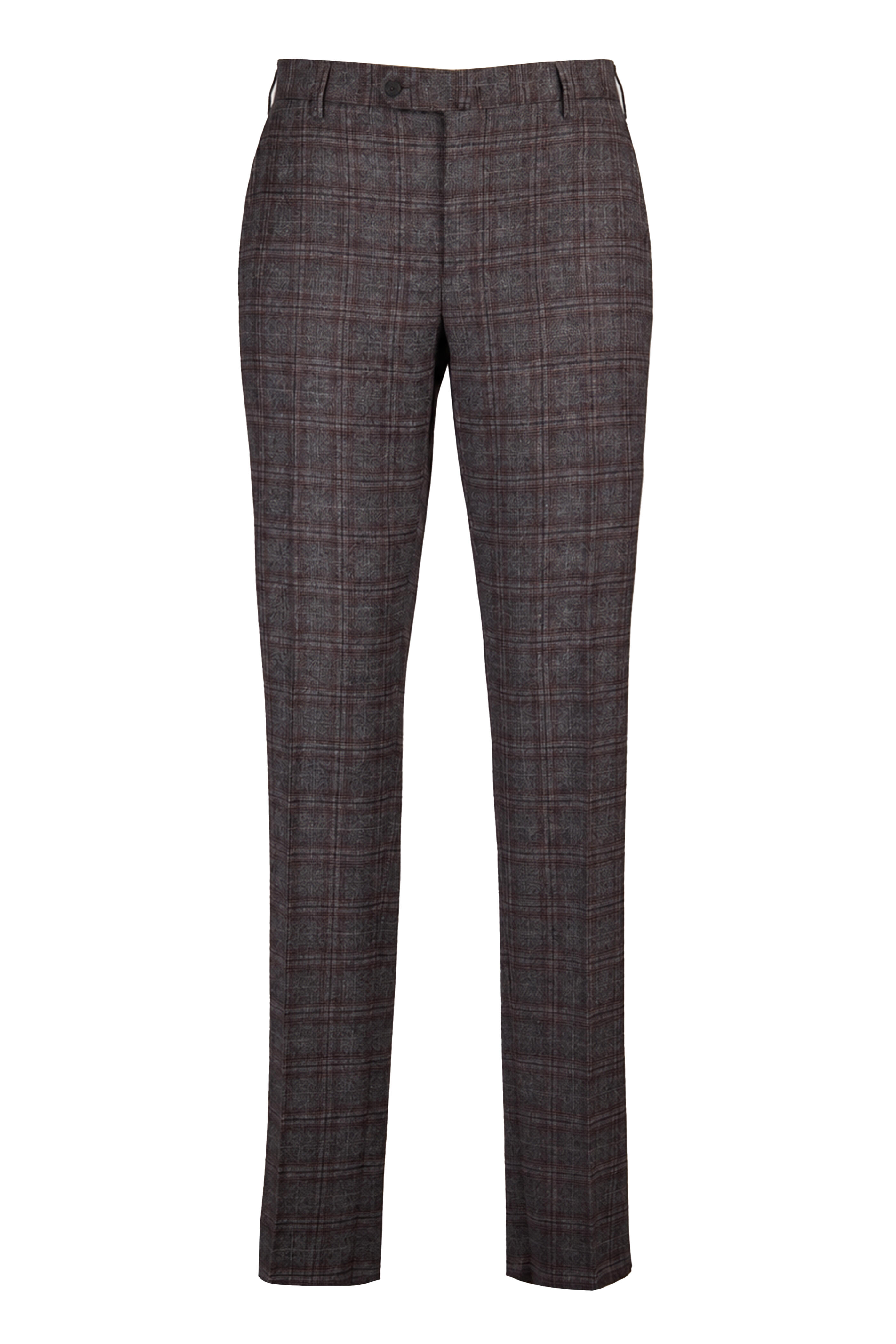 Isaia - Charcoal Plaid Wool Suit - view 4
