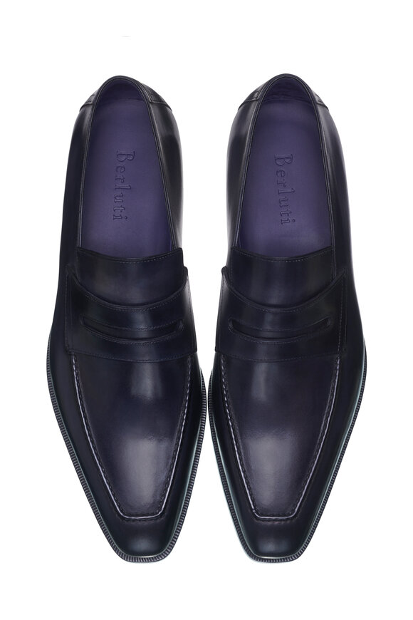 Berluti - Andy Démesure Nero Grigio Leather Loafer