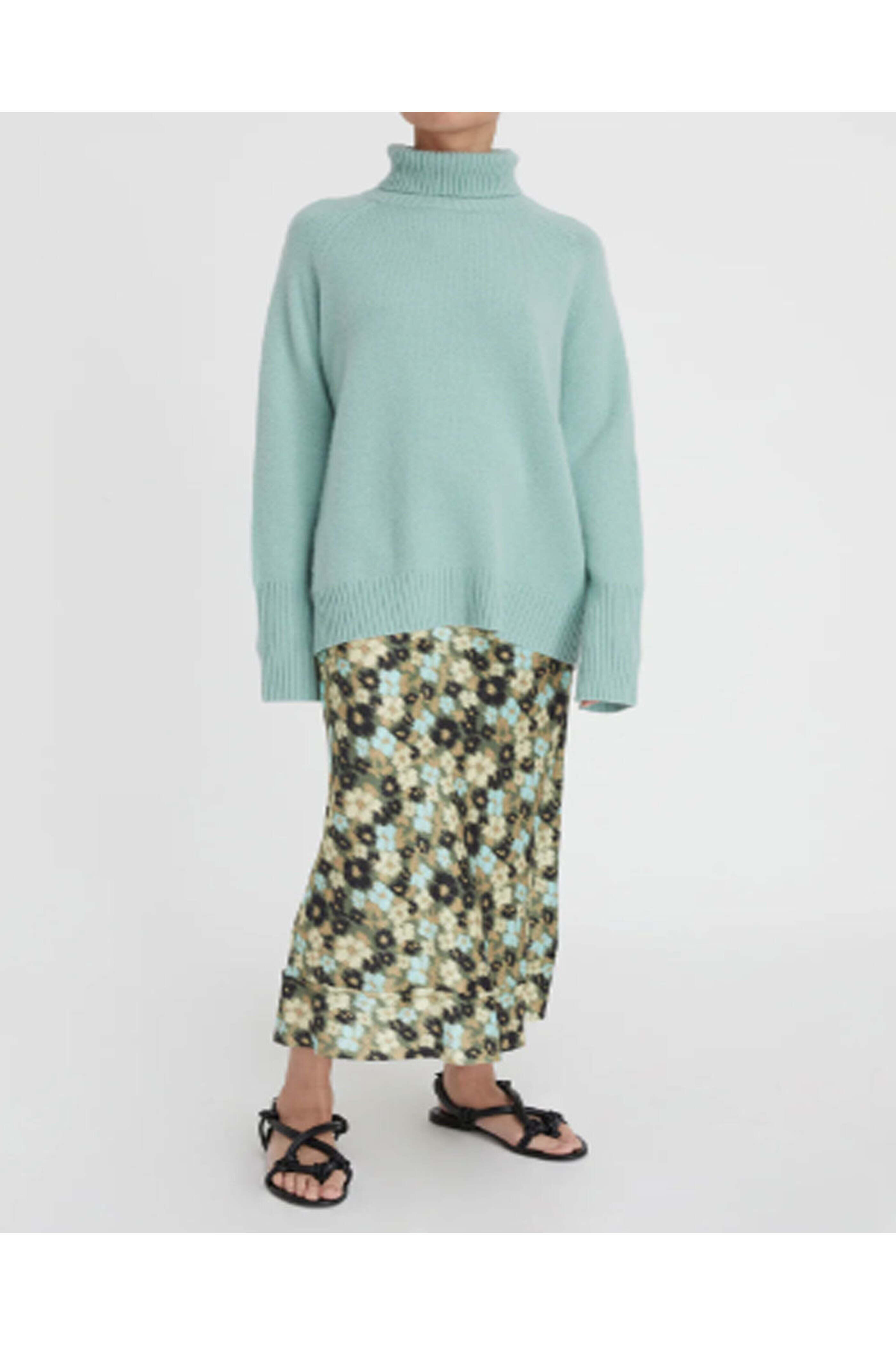 Lee Mathews - Green Bella Midi Skirt