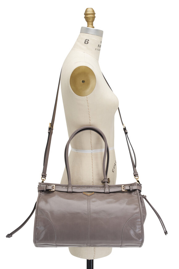 Prada - Medium Gray Soft Leather Handbag