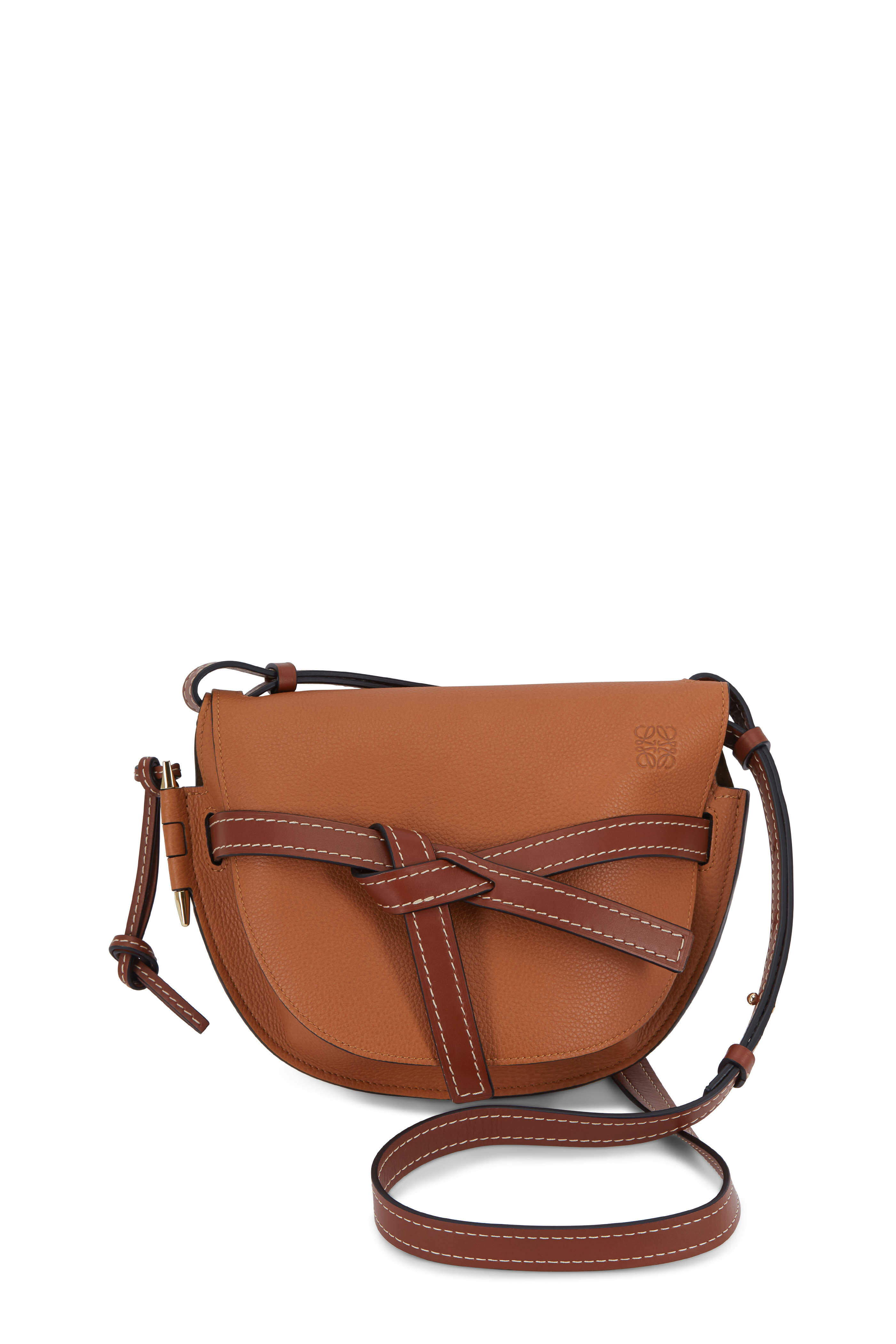 Loewe - Gate Light Caramel & Pecan Small Front Flap Bag