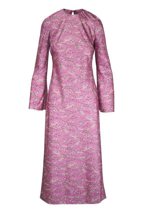 Veronica Beard Gemma Orchid Haze Print Midi Dress - view 1