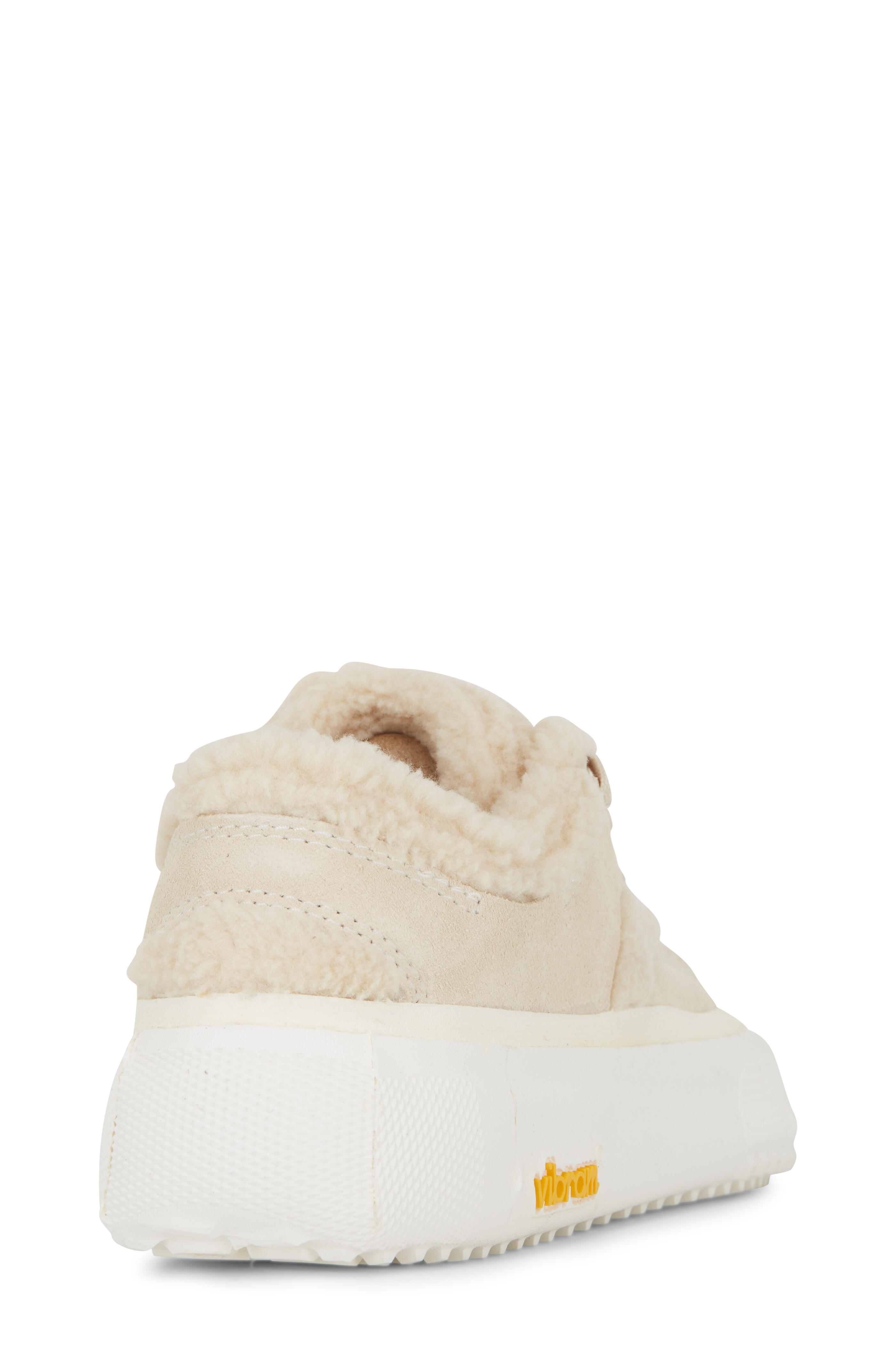 Brandblack - Natural Suede and Faux Shearling Lined Sneakers