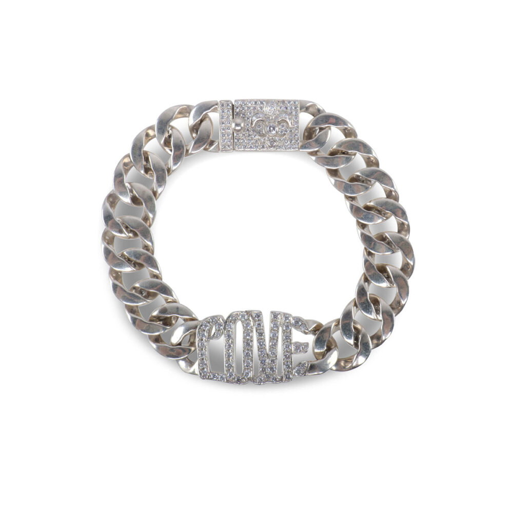 アクセサリー Loree Rodkin LAVA STONE BRACELET lr-ss-1-53c-dia-pave-love-