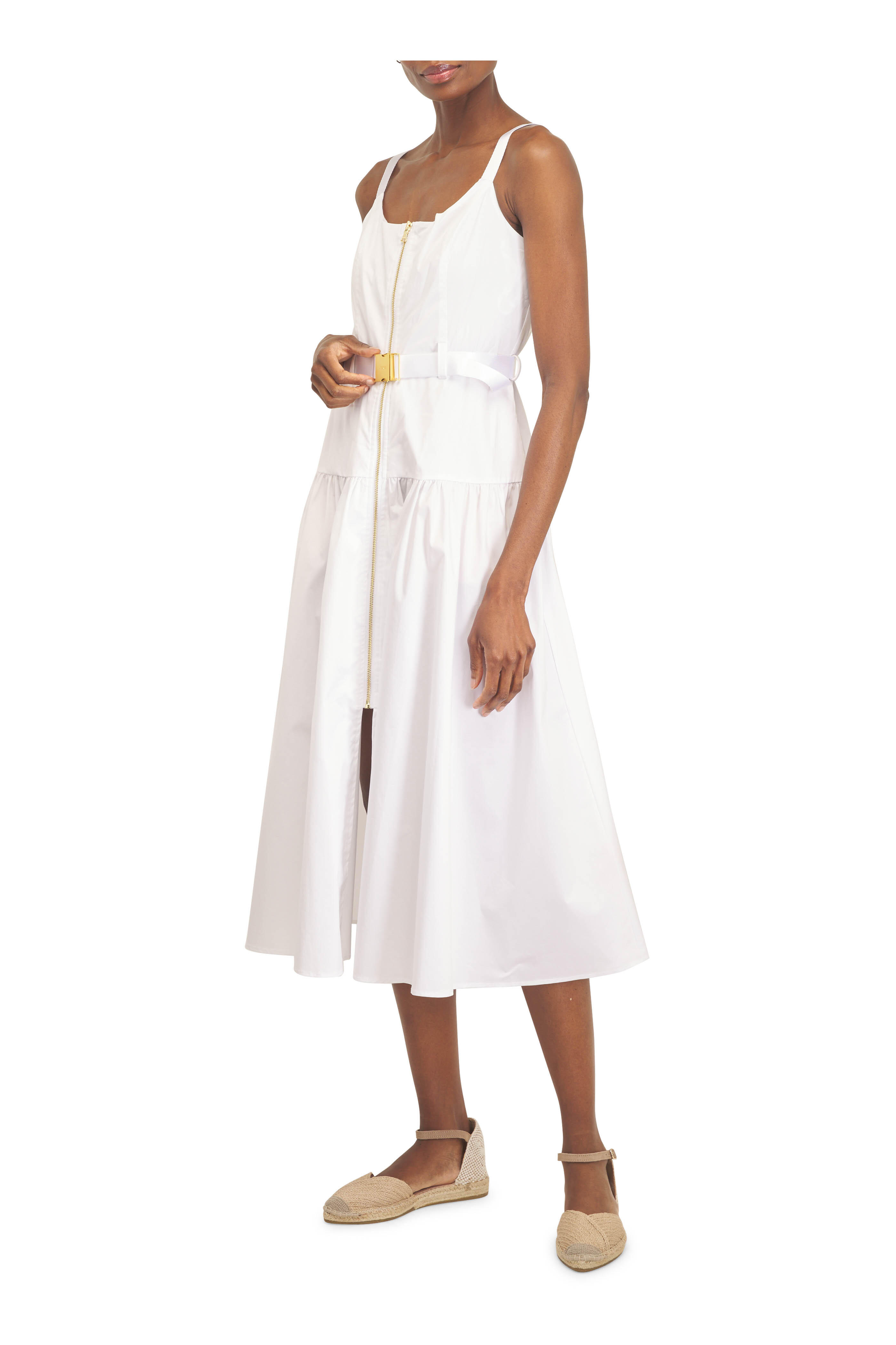 L'Agence - Rima White Midi Dress - view 2