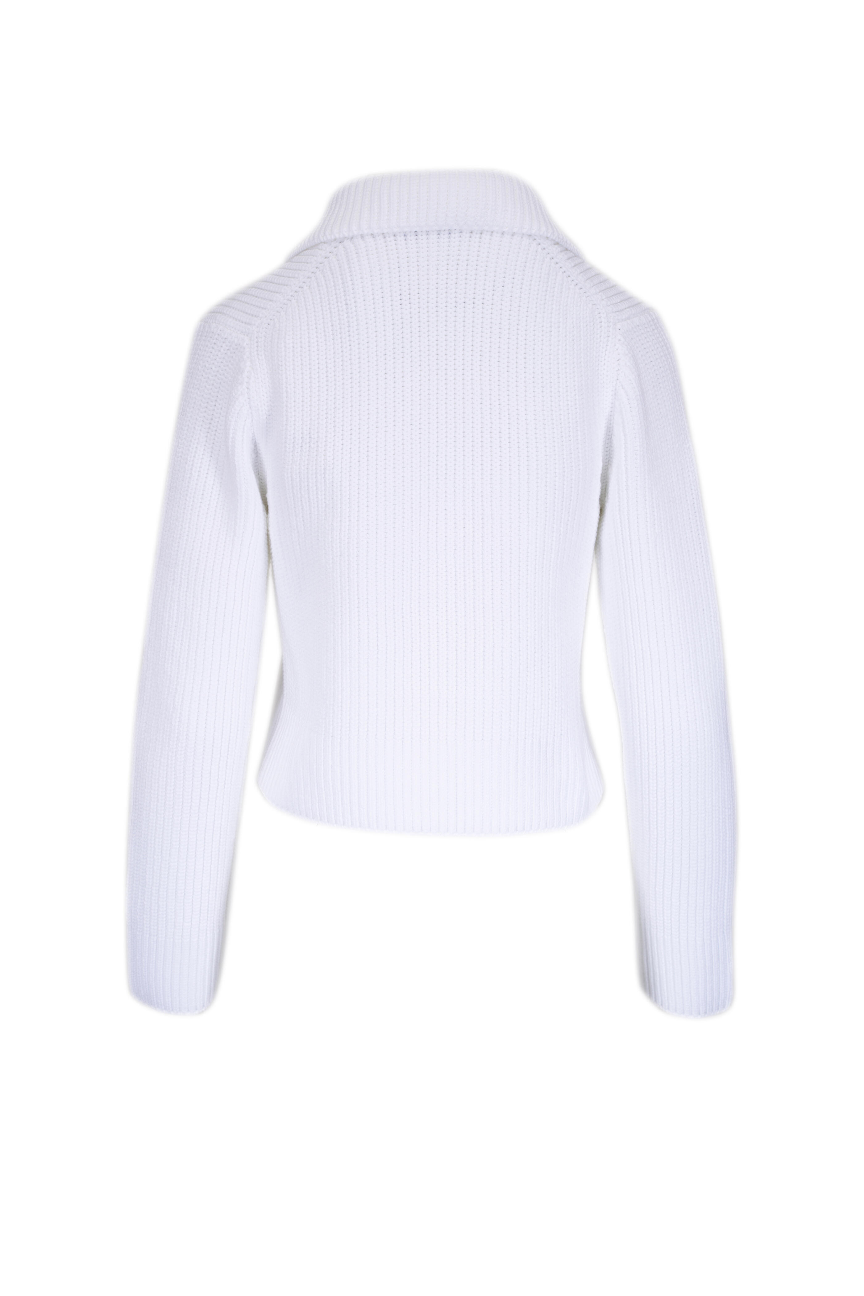 Vince - Optic White Double Breasted Sweater Jacket