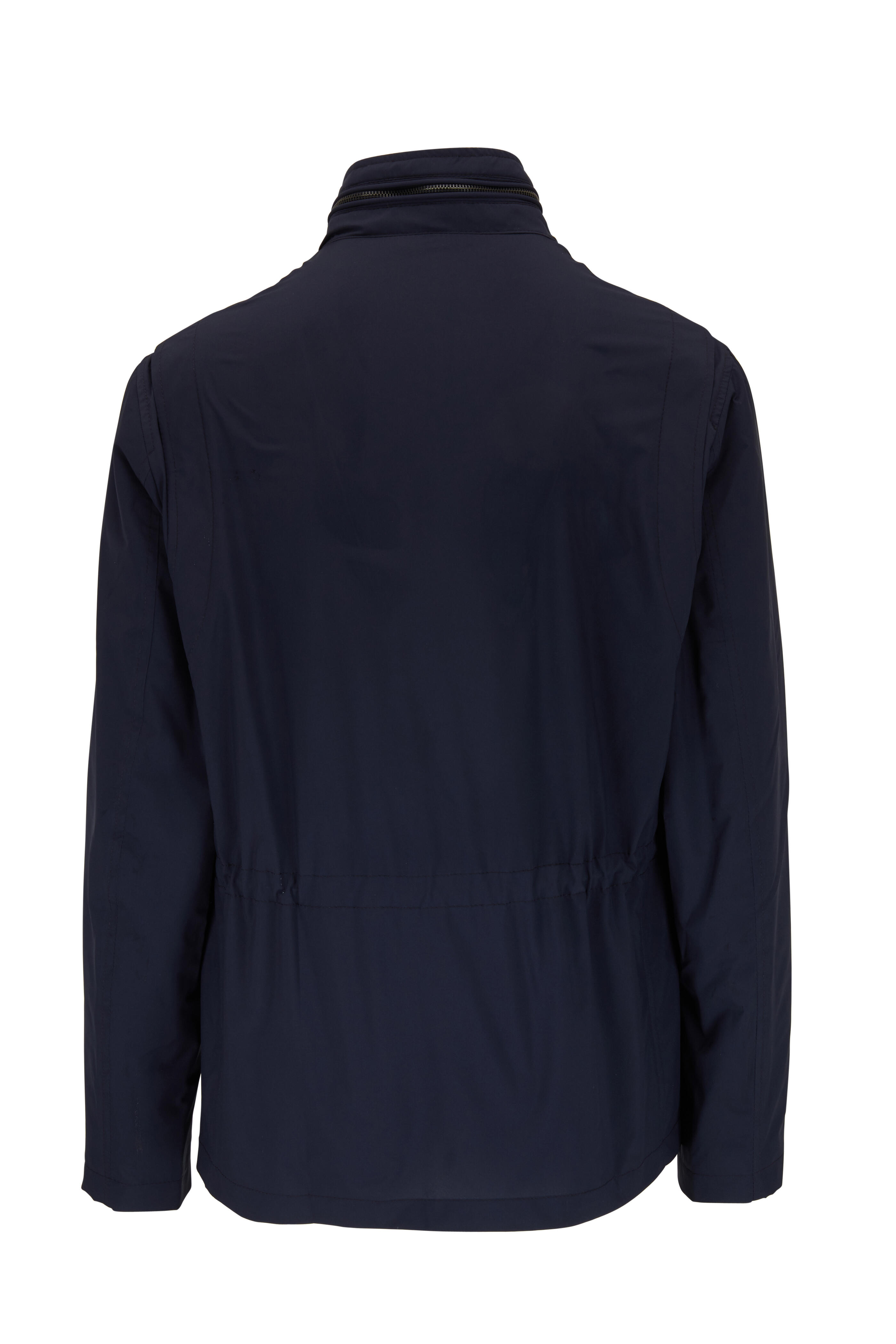Manto - Navy Packable Hooded Raincoat