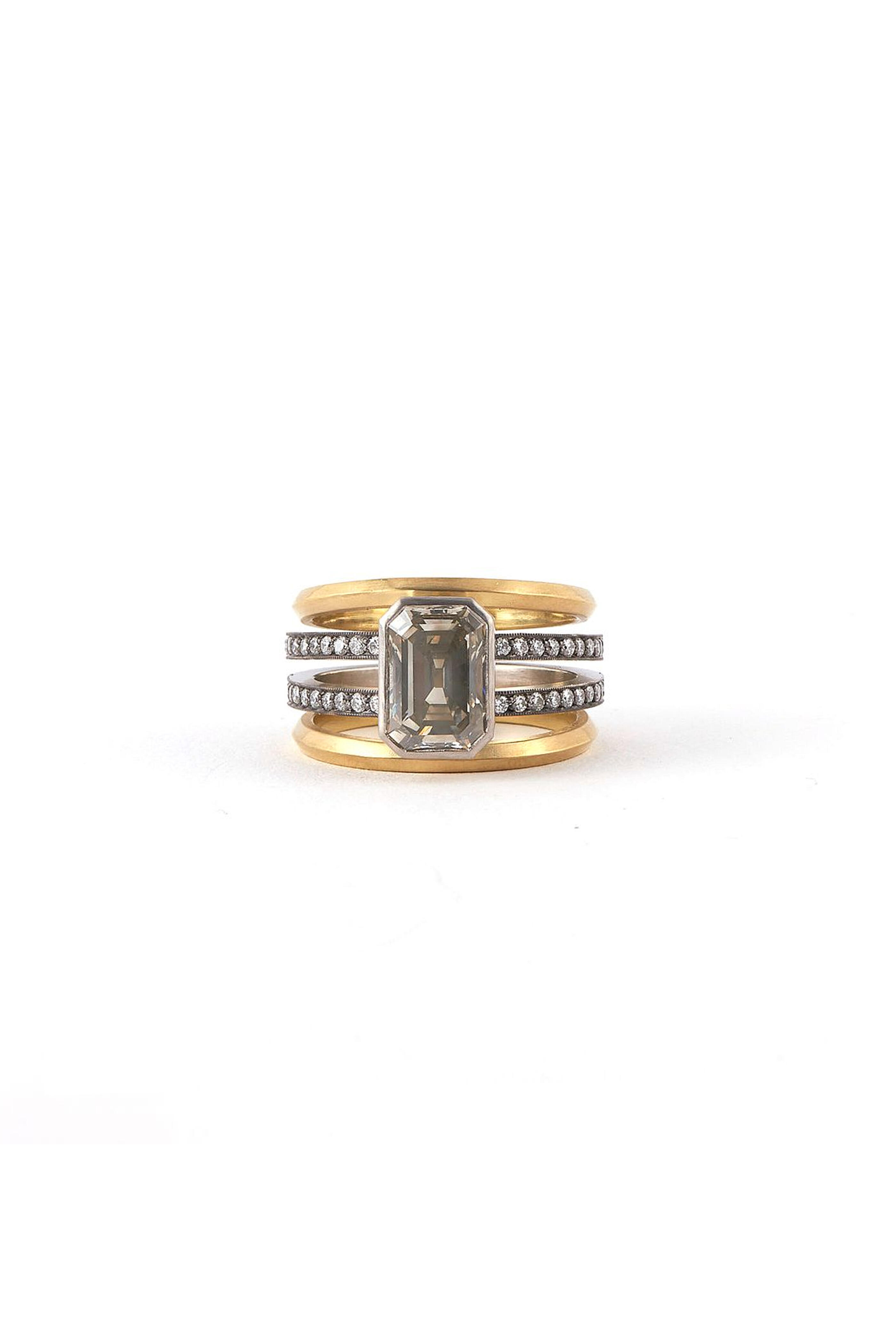 Sylva & Cie - Diamond Spiral Ring